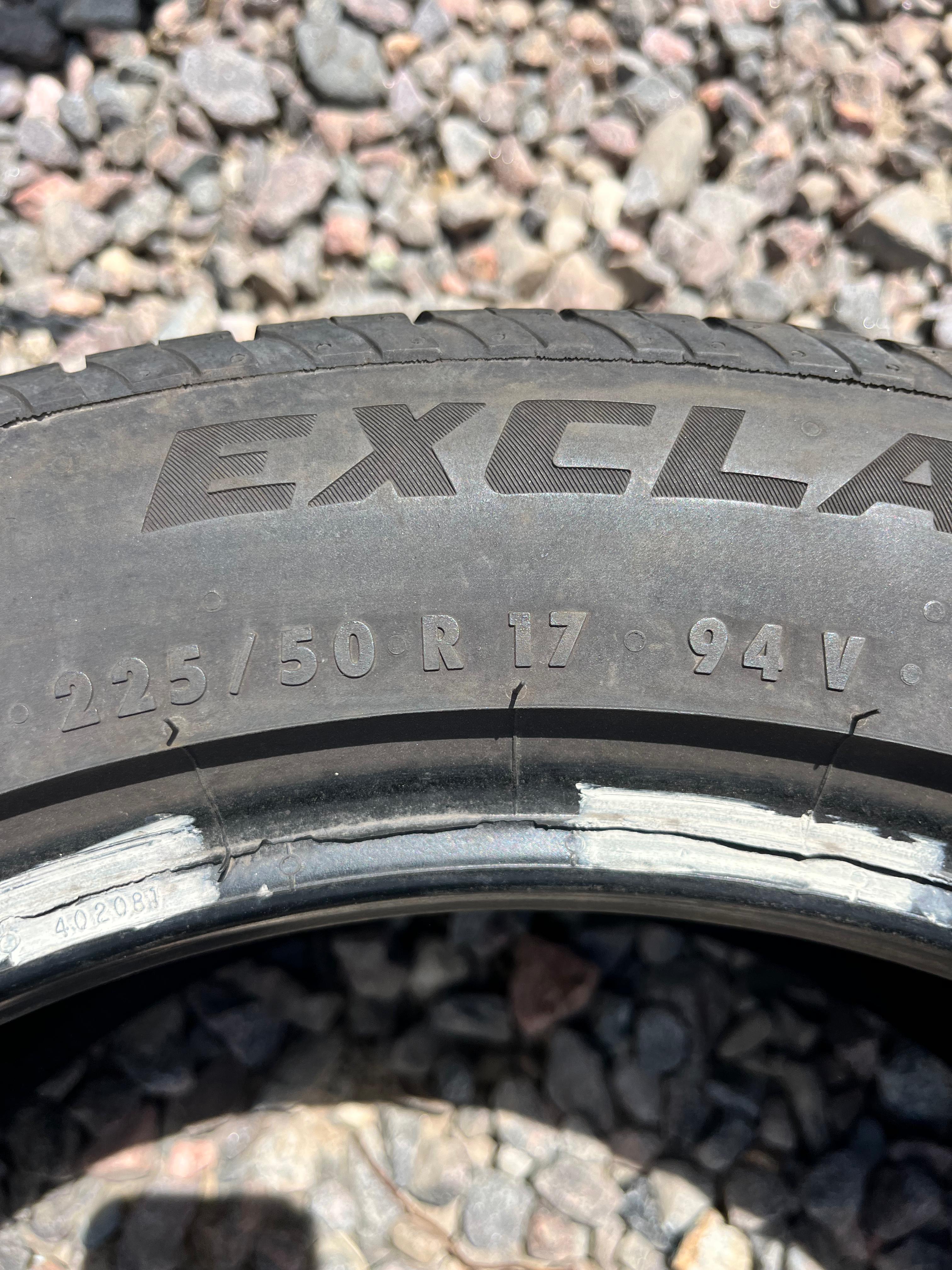 225/50R17 Single (1 Used Tire) General Exclaim HPR