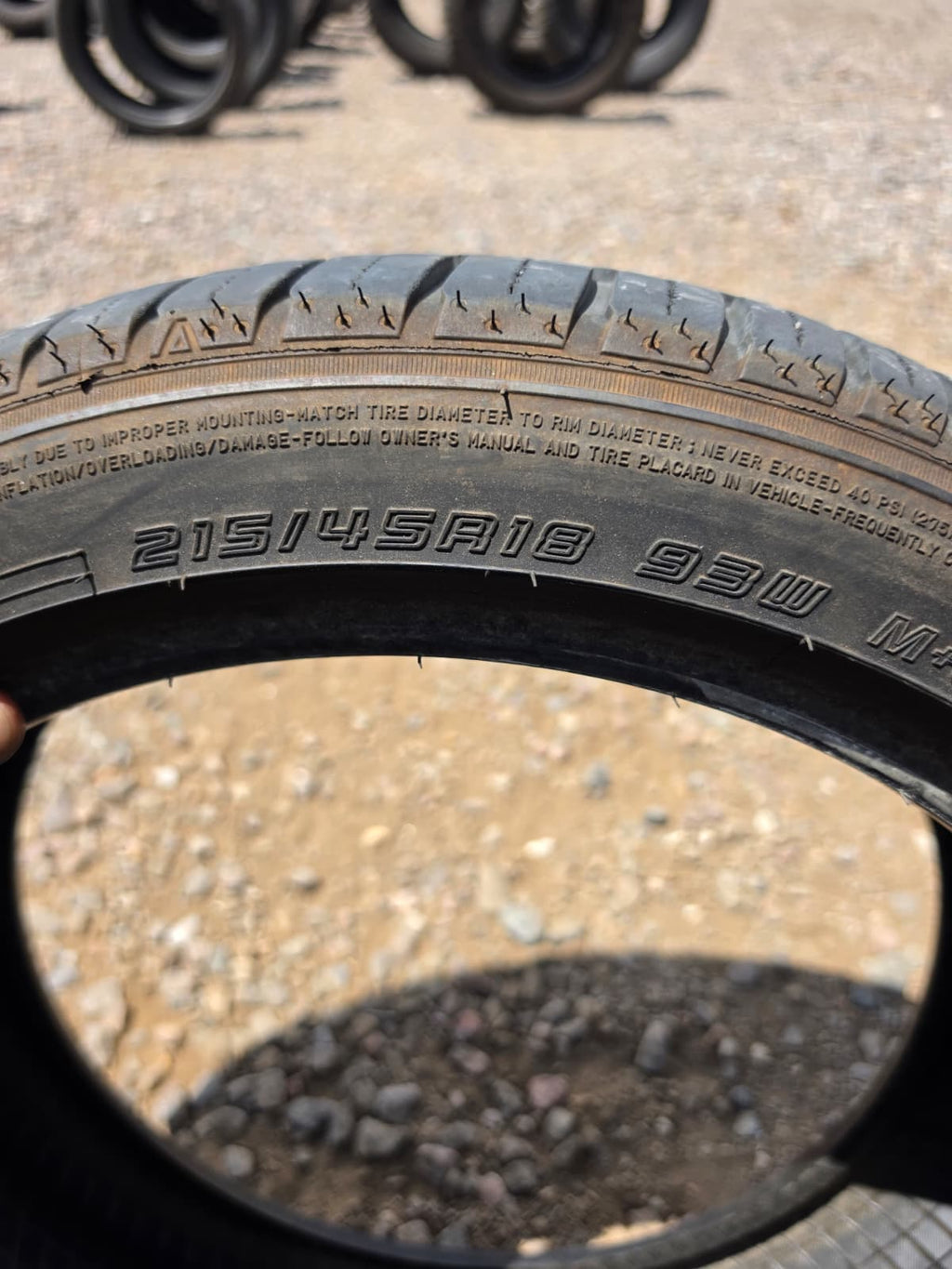 215/45R18 Single (1 Used Tire) Sumitomo HTR