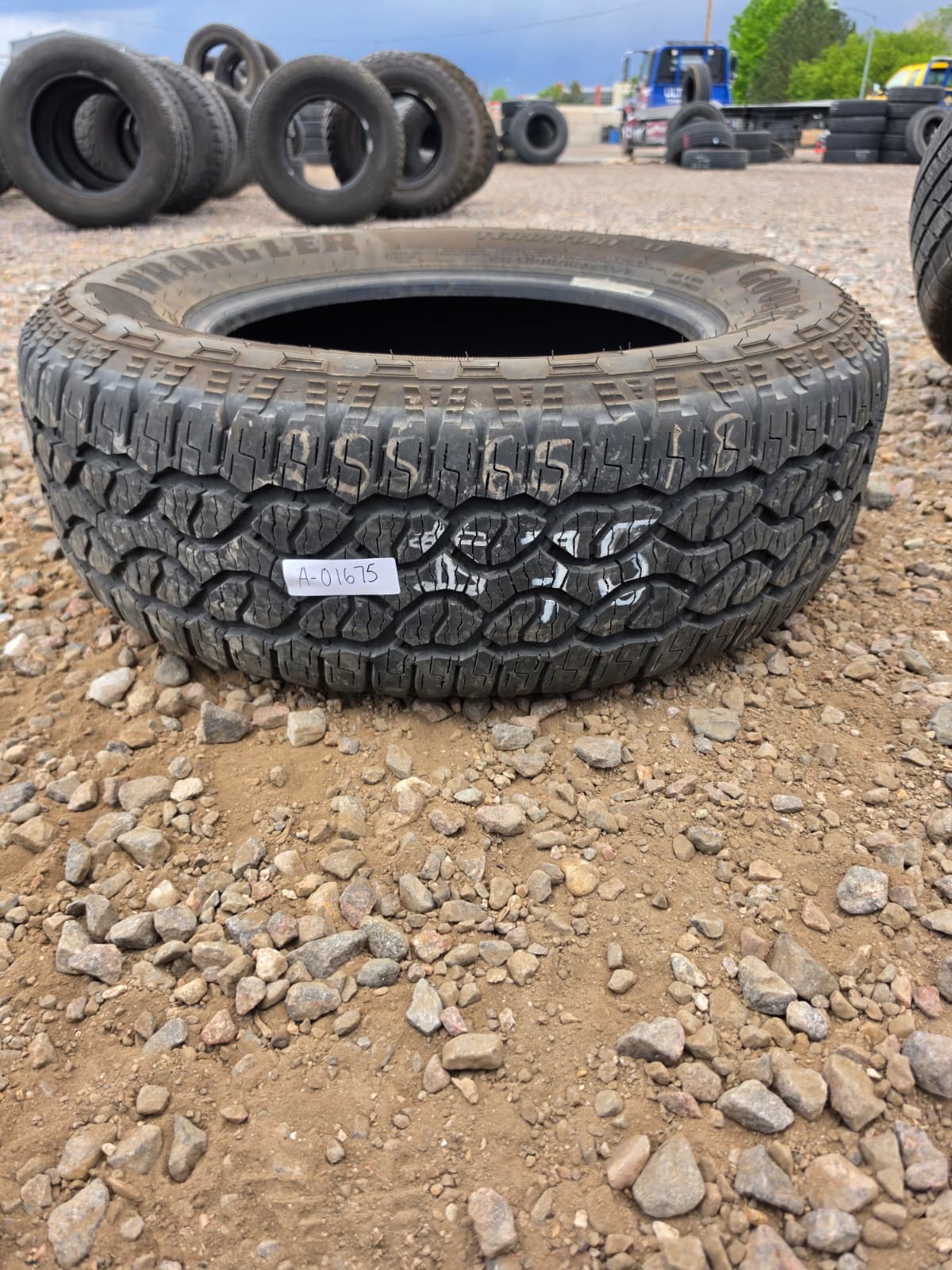 255/60R18 Single (1 Used Tire) Goodyear Wrangler Territory