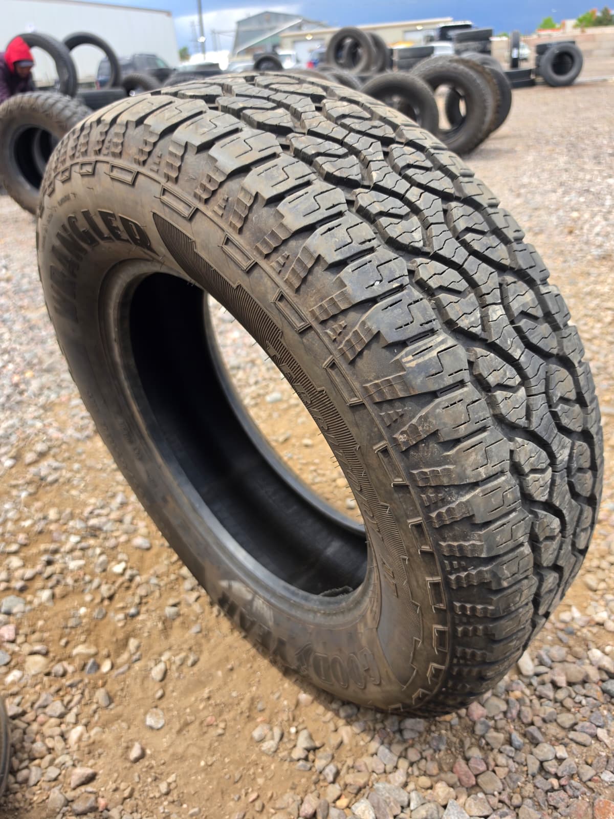 255/60R18 Single (1 Used Tire) Goodyear Wrangler Territory