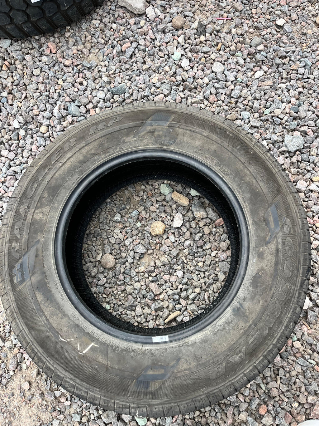 255/70R18 Single (1 Used Tire) Goodyear Wrangler HP