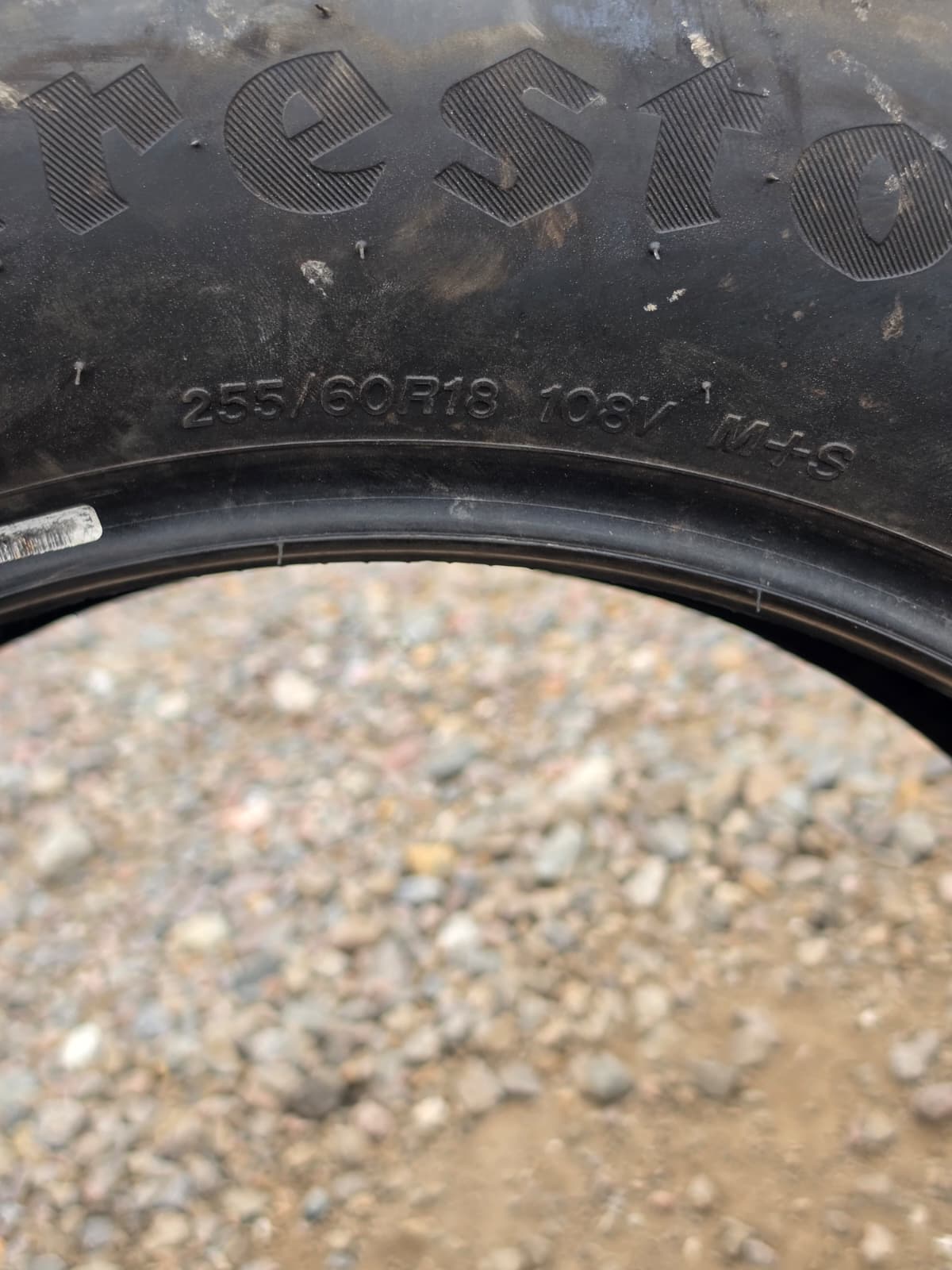 255/60R18 Single (1 Used Tire) FireStone Fire Hawk Pursuit