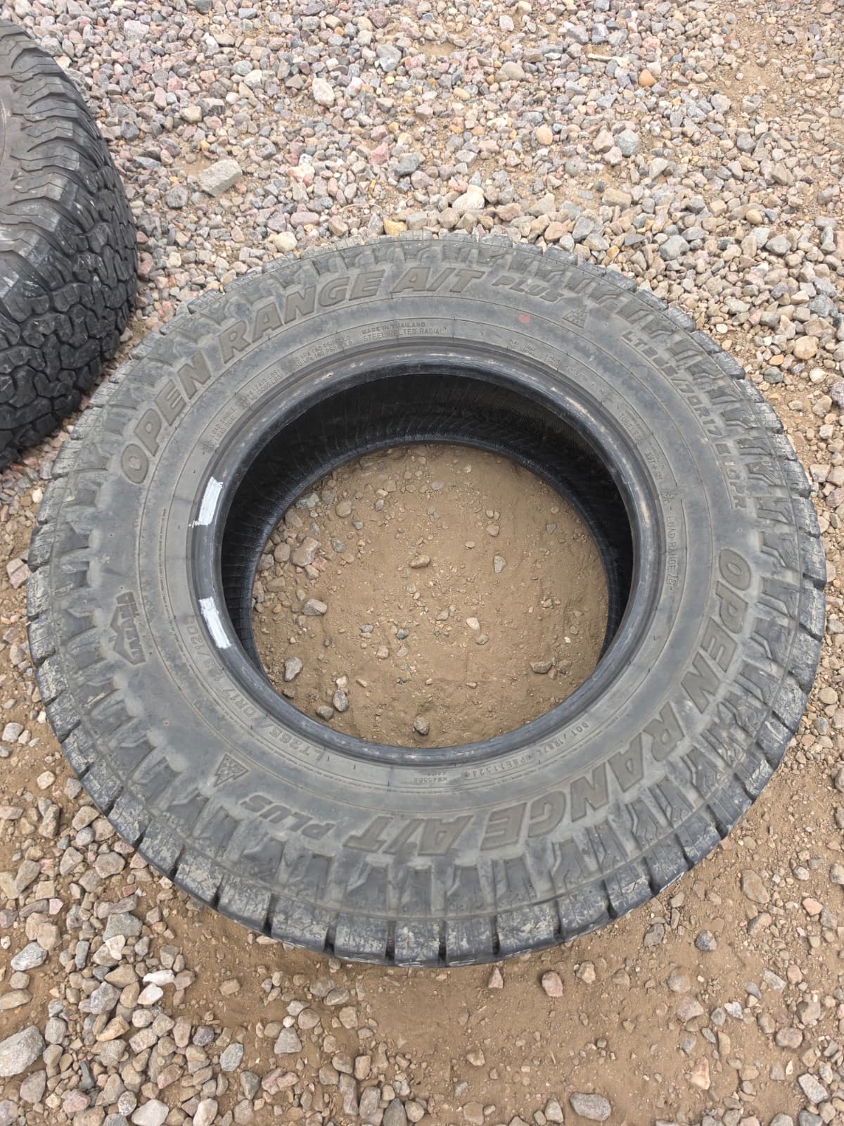 LT265/70R17  Single (1 Used Tire) Mazama Tires Open Country
