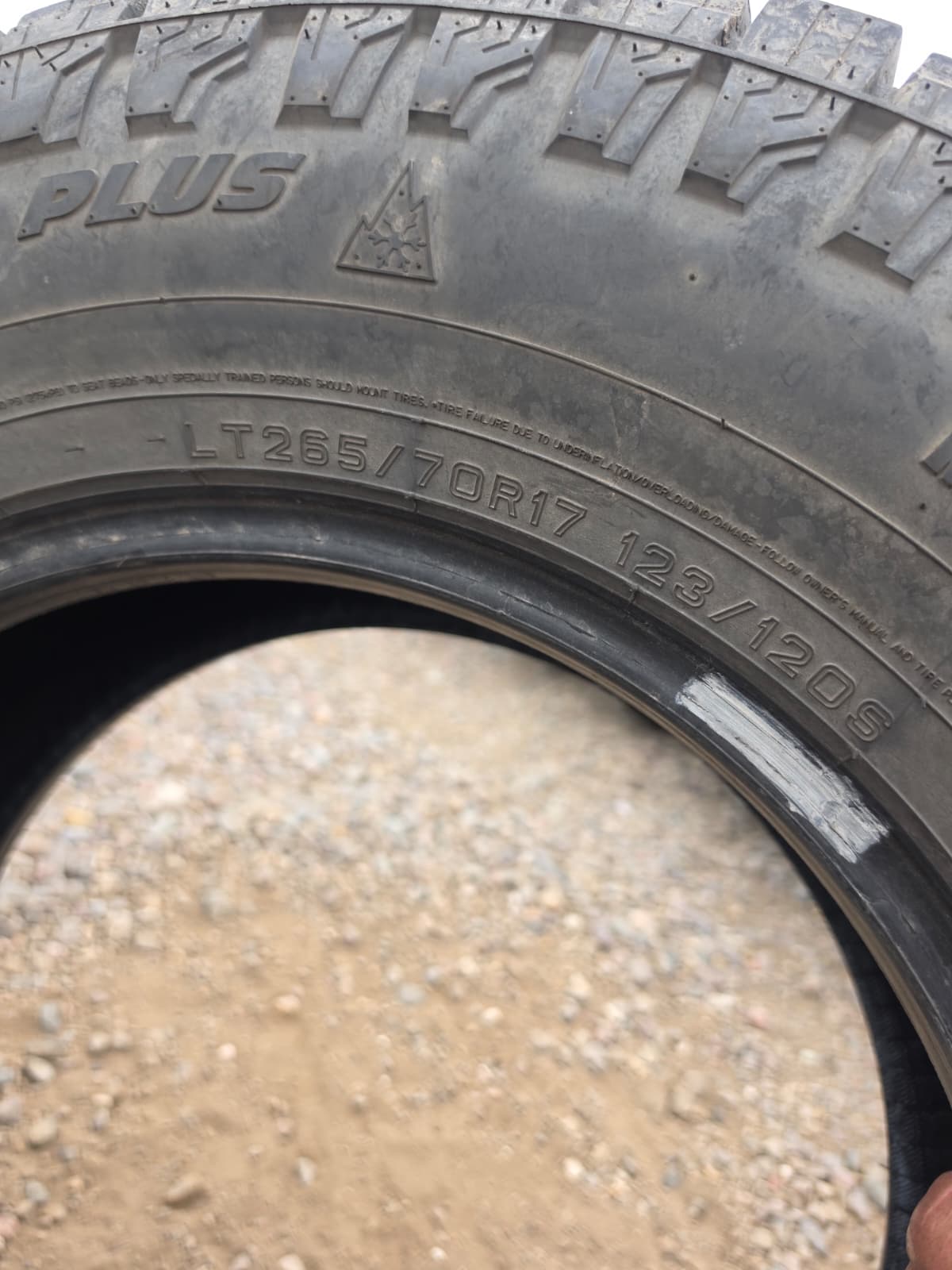 LT265/70R17  Single (1 Used Tire) Mazama Tires Open Country
