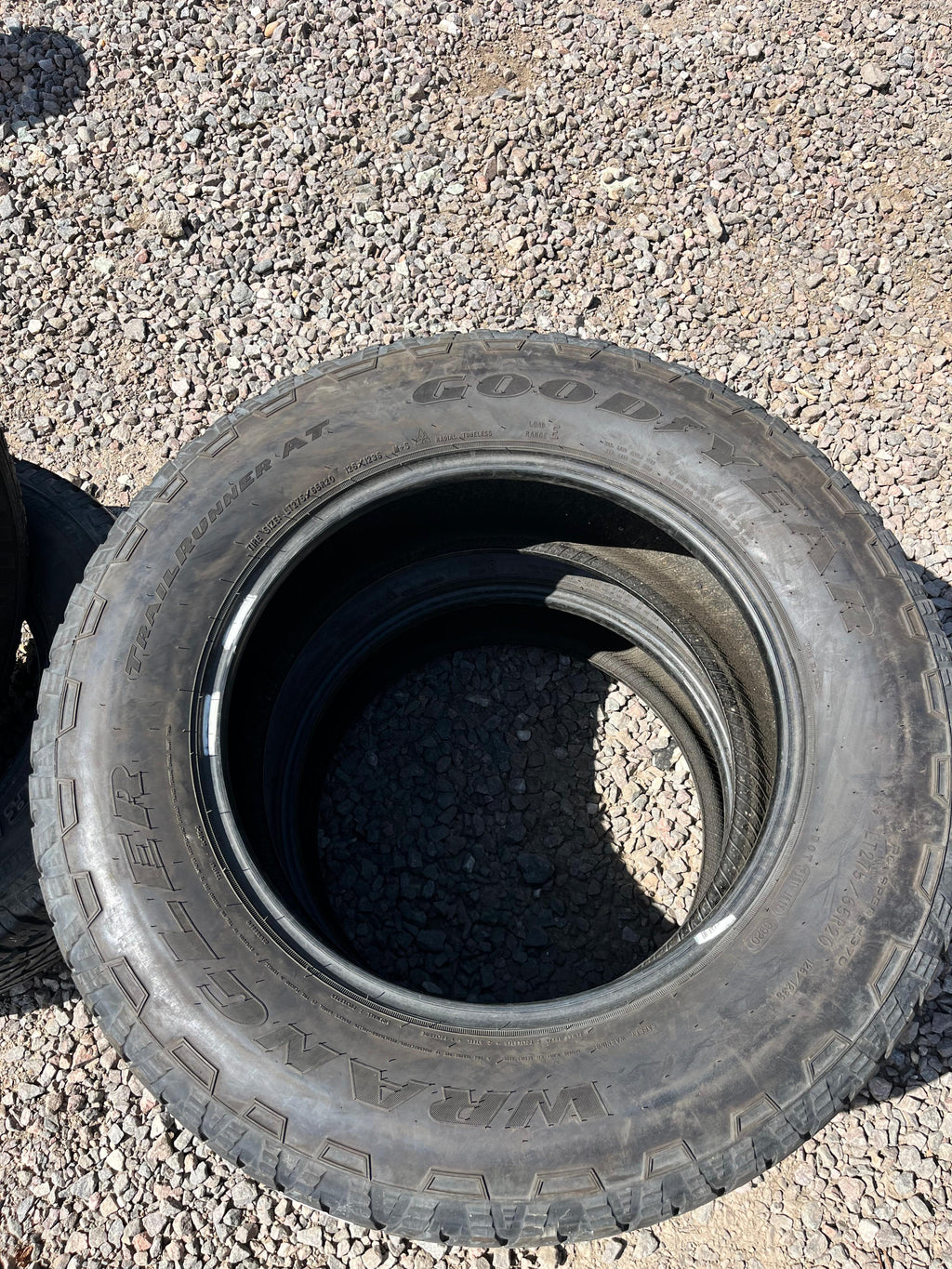 LT275/65R20 Pair (2 Used Tires) Goodyear (TrailRunnerAT)