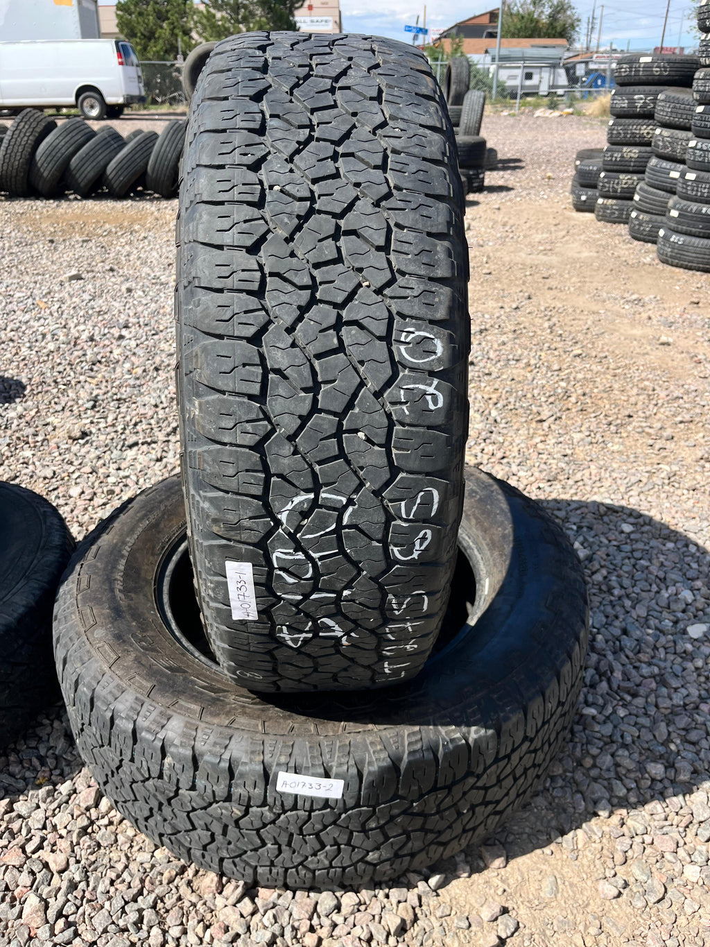 LT275/65R20 Pair (2 Used Tires) Goodyear (TrailRunnerAT)