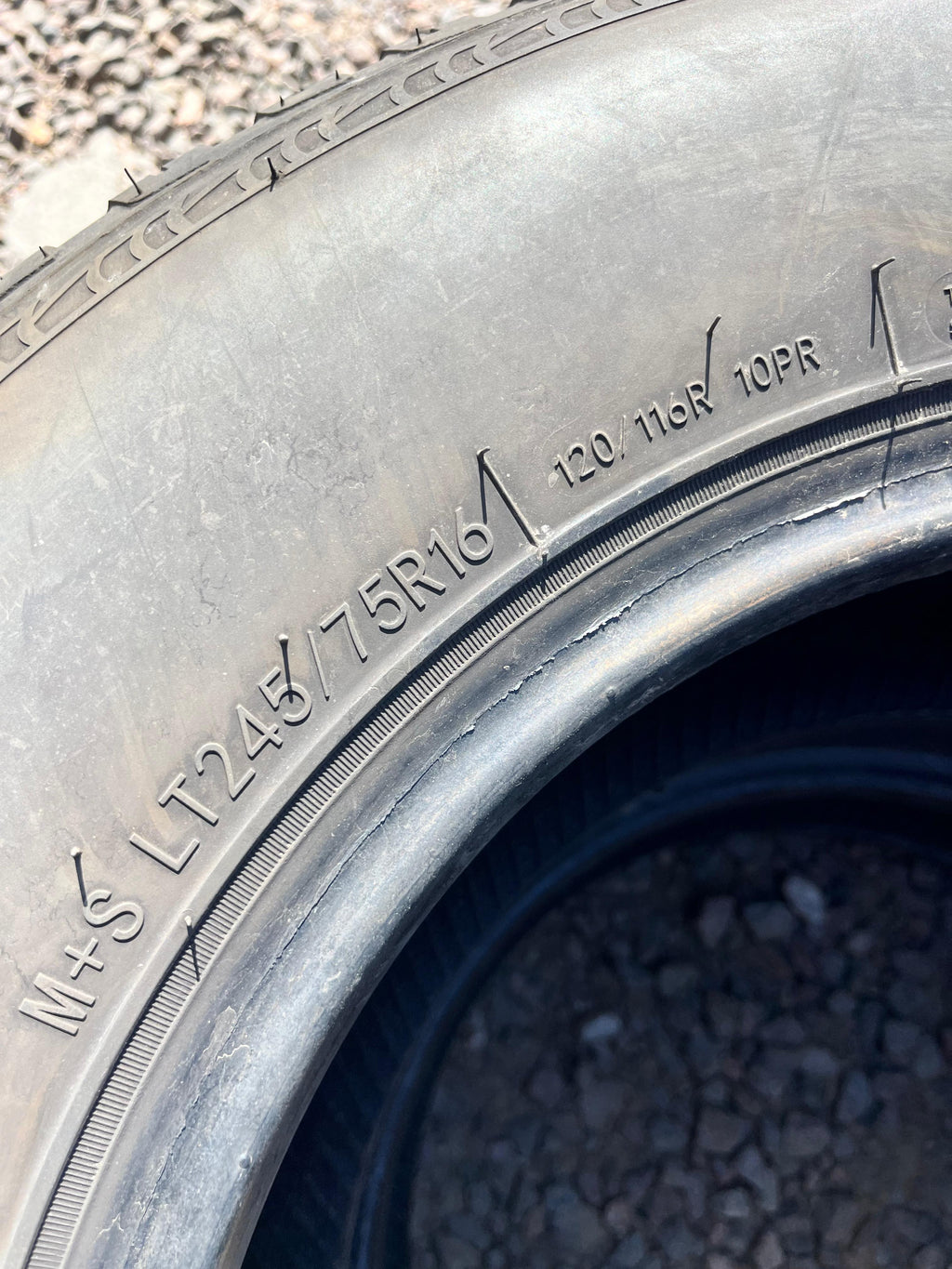 LT245/75R16  Pair (2 Used Tires) Sailun Terramax