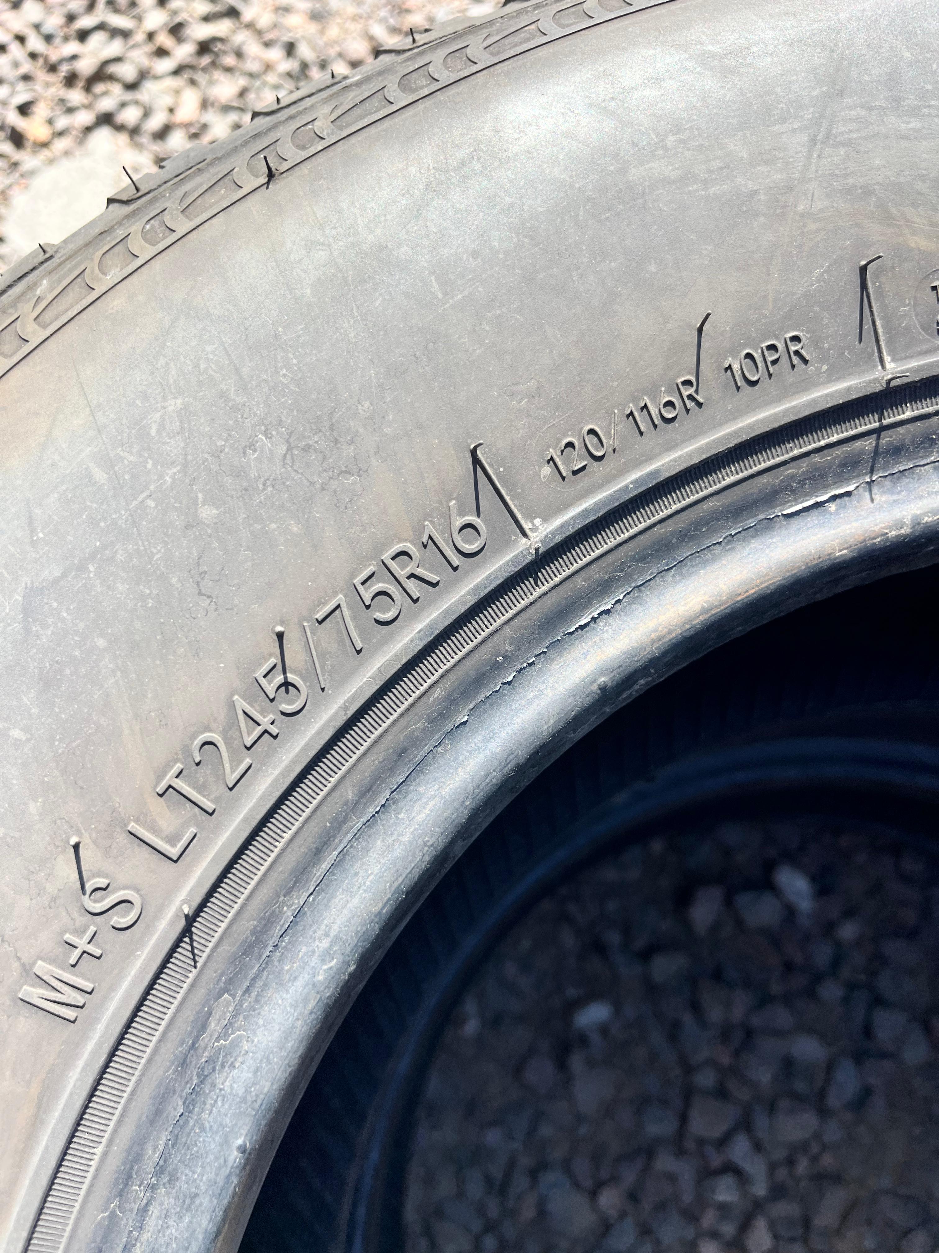 LT245/75R16  Pair (2 Used Tires) Sailun Terramax