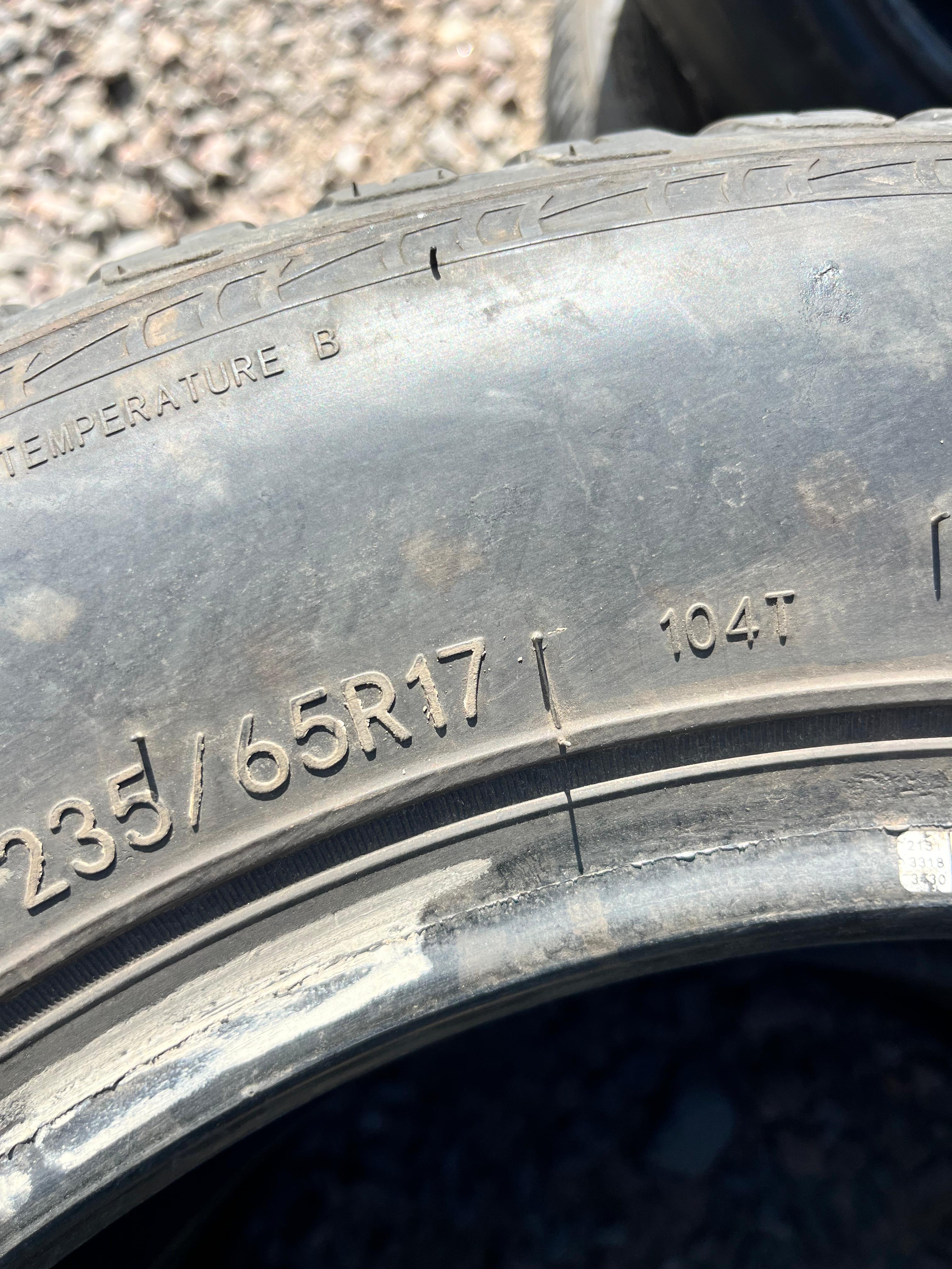 235/65R17 Pair (2 Used Tires) Sailun Terramax