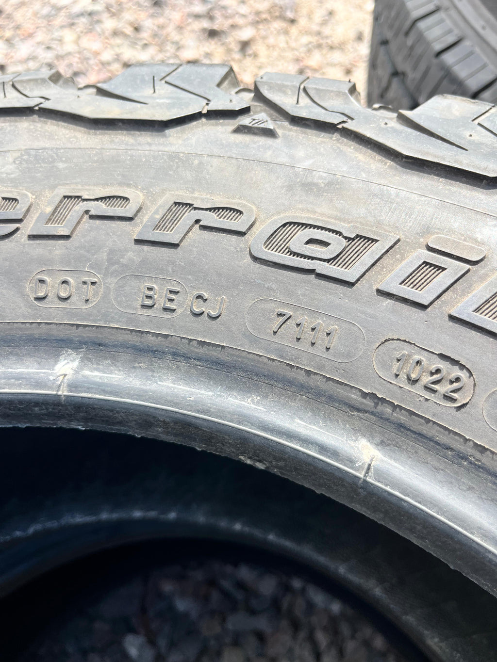 LT265/60R18 Pair (2 Used Tires) BFGoodrich Baja Champion KO2