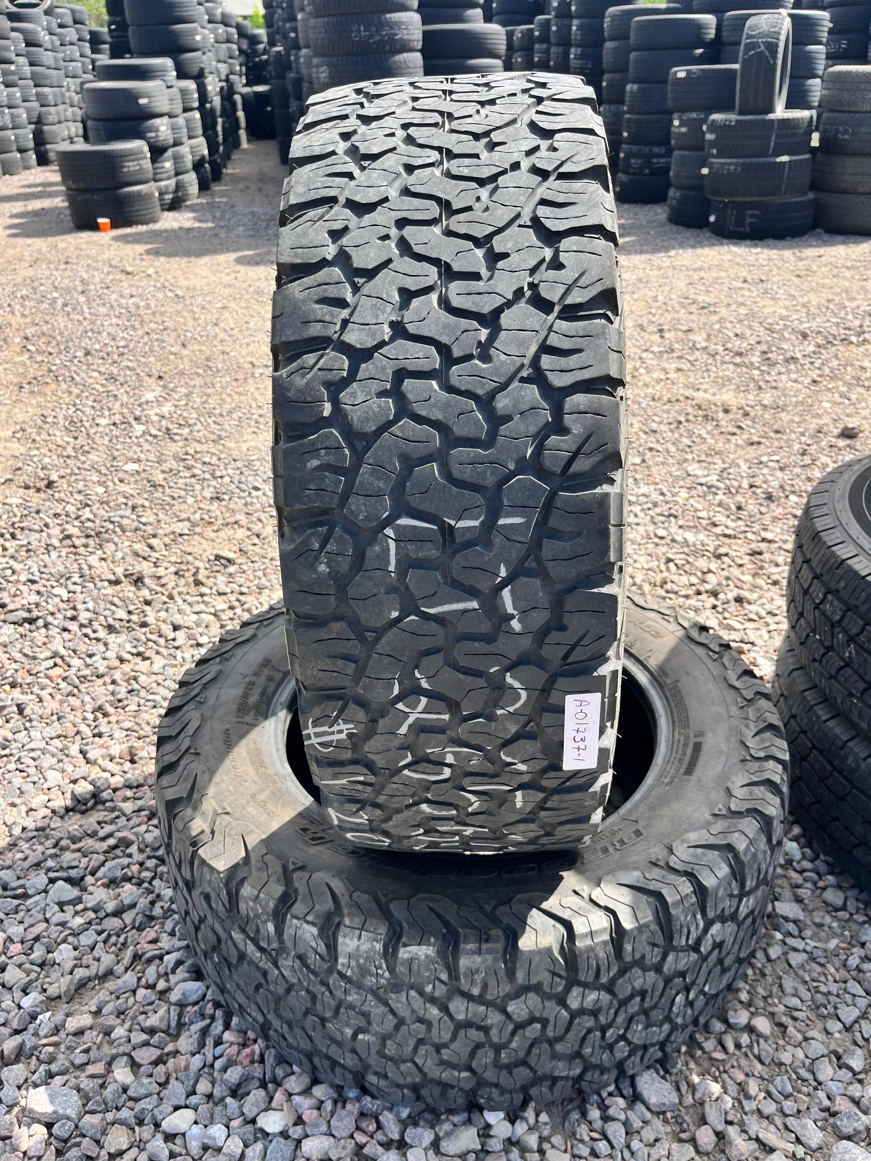 LT265/60R18 Pair (2 Used Tires) BFGoodrich Baja Champion KO2