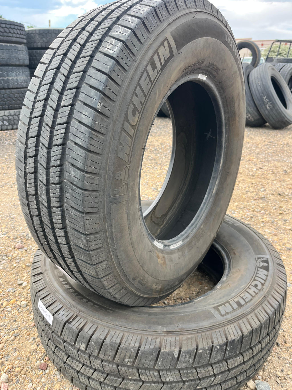 LT245/75R17 Pair (2 Used Tires) Michelin LTX