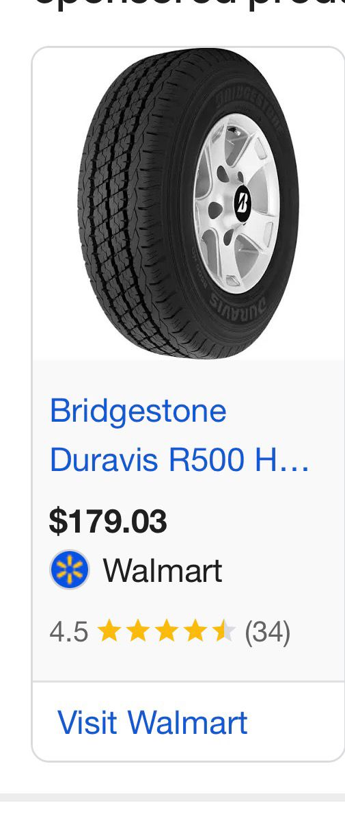 LT235/85R16 Pair (2 Like New Tires) Bridgestone Duravis R500 HD
