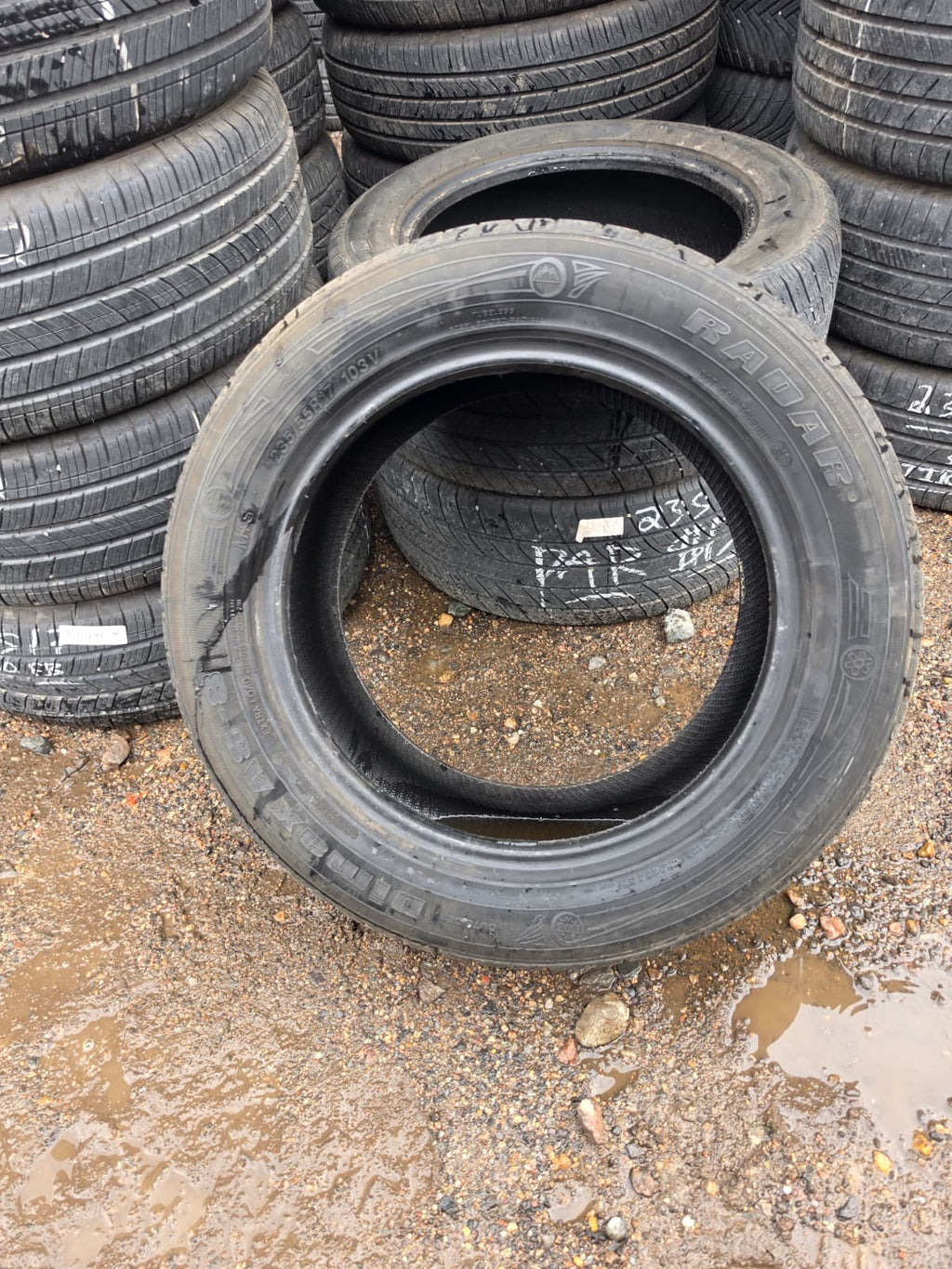 235/55R17 Set (4 Used Tires) Radar DiMax AS-9