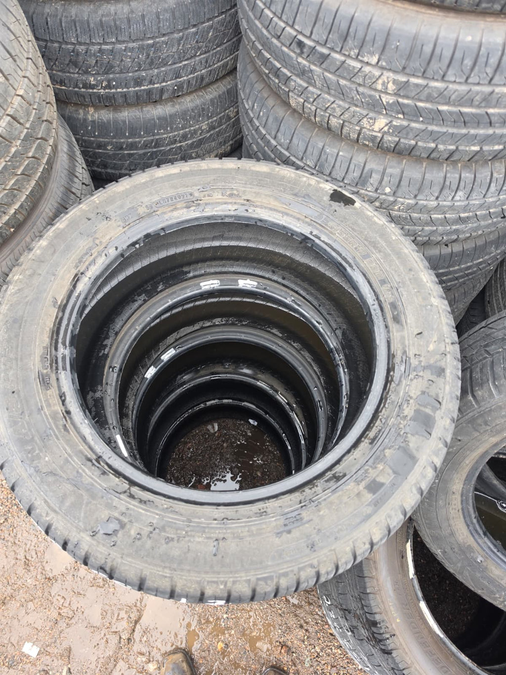 235/55R17 Pair (2 Used Tires) Sumitomo HTR