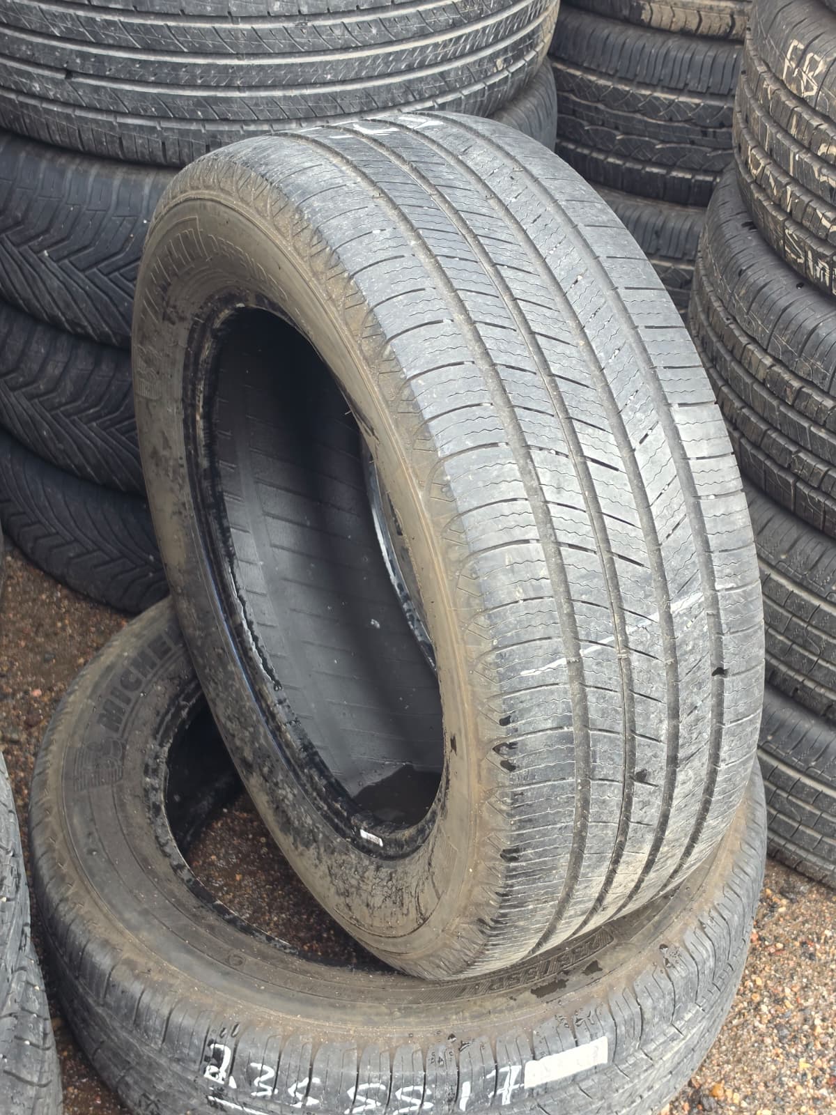 235/55R17 (3 Used Tires) Michelin Defender