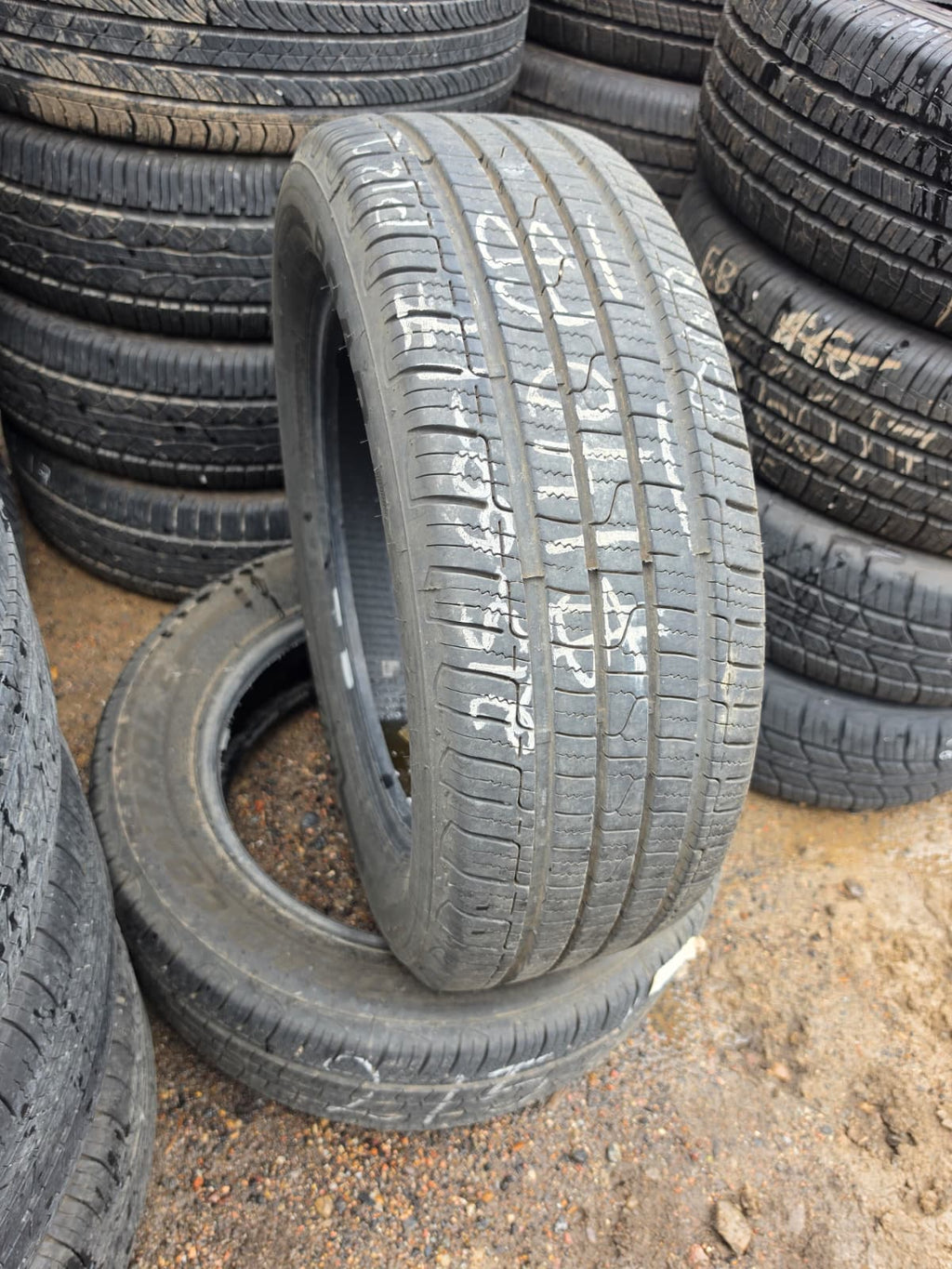 215/60R17 Pair (2 Used Tires) Dean Tires Road Control 2