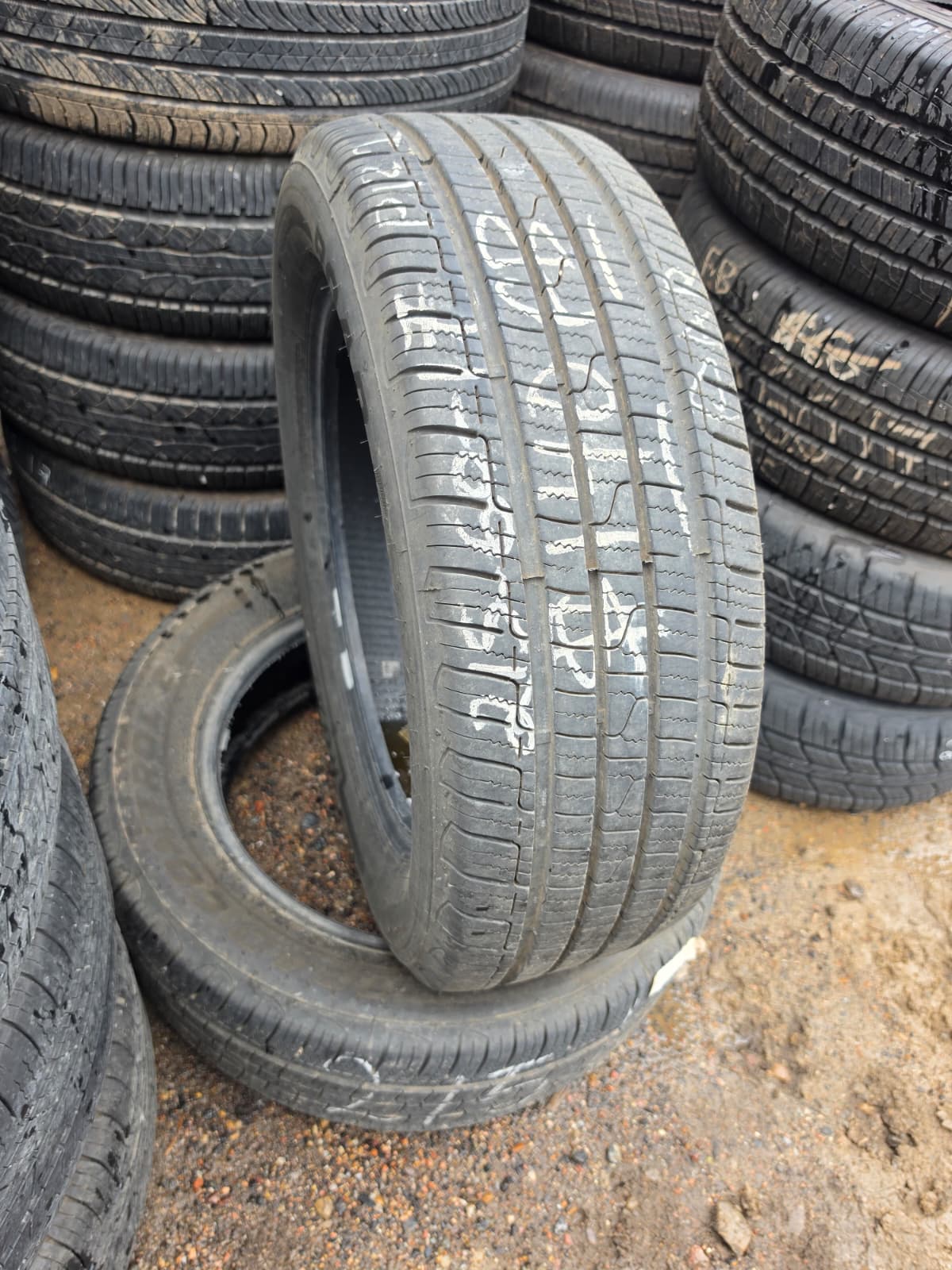 215/60R17 Pair (2 Used Tires) Dean Tires Road Control 2