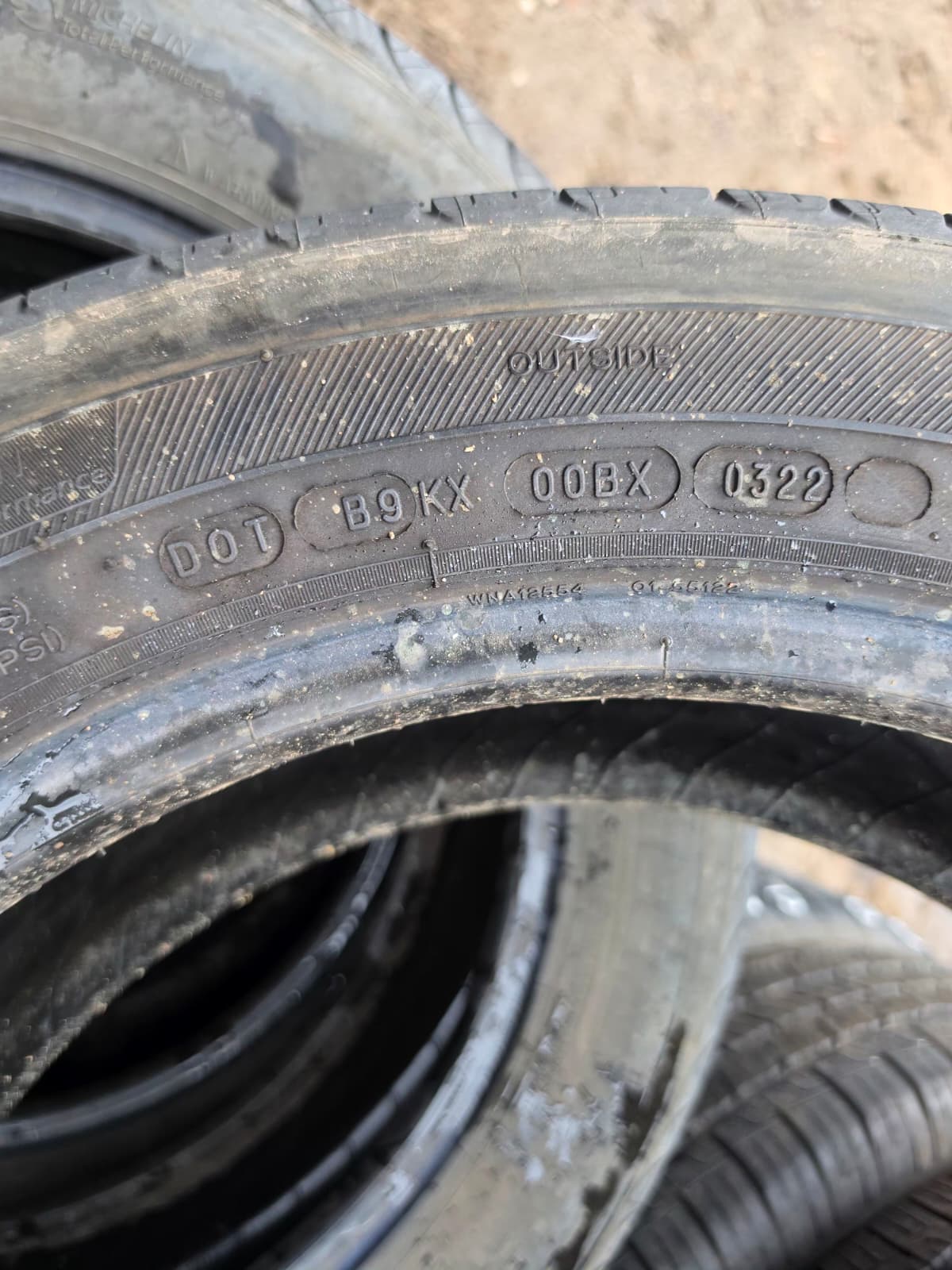 215/60R17 Set (4 Used Tires) Michelin Defender