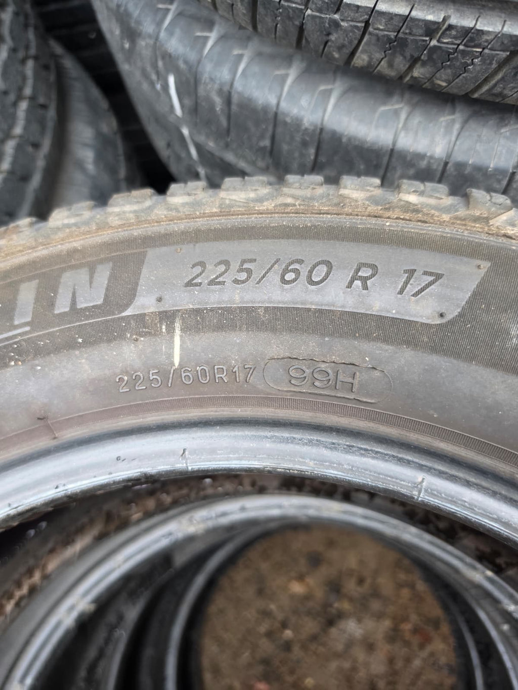 225/60R17 (3 Used Tires) Michelin Cross Climate2