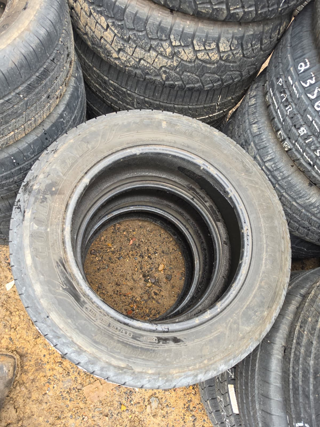 225/60R17 (3 Used Tires) Goodyear Assurance