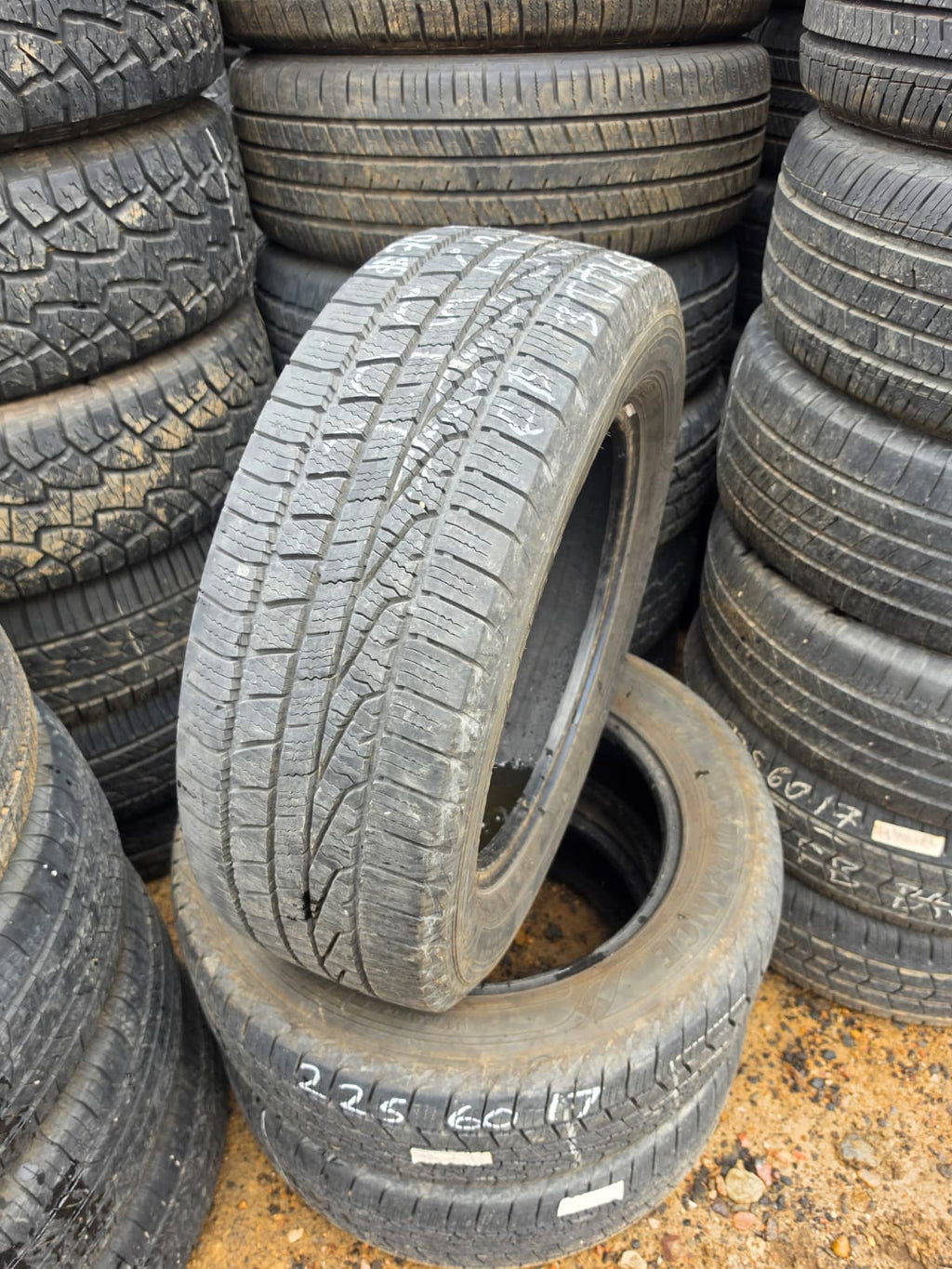 225/60R17 (3 Used Tires) Goodyear Assurance