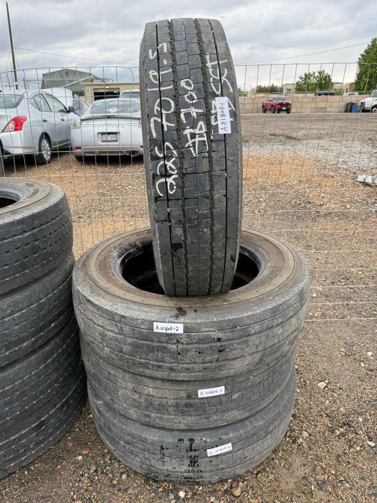 225/70R19.5 Set (4 Used Tires) Goodyear G6477 RSS