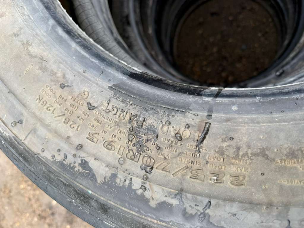 225/70R19.5 Single (1 Used Tire) Goodyear Endurance RSA