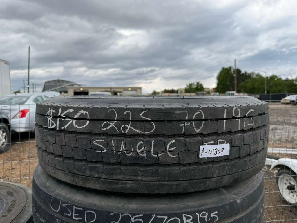 225/70R19.5 Single (1 Used Tire) Goodyear G64T RSS