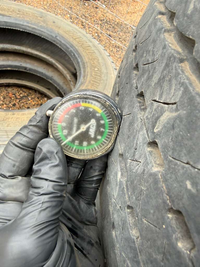 225/70R19.5 Set (4 Used Tires) Goodyear Fuel Max RSA