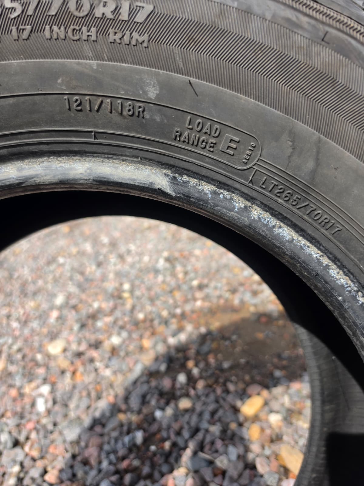 LT265/70R17 Single (1 Used Tire) Service Central Mesa A/P2