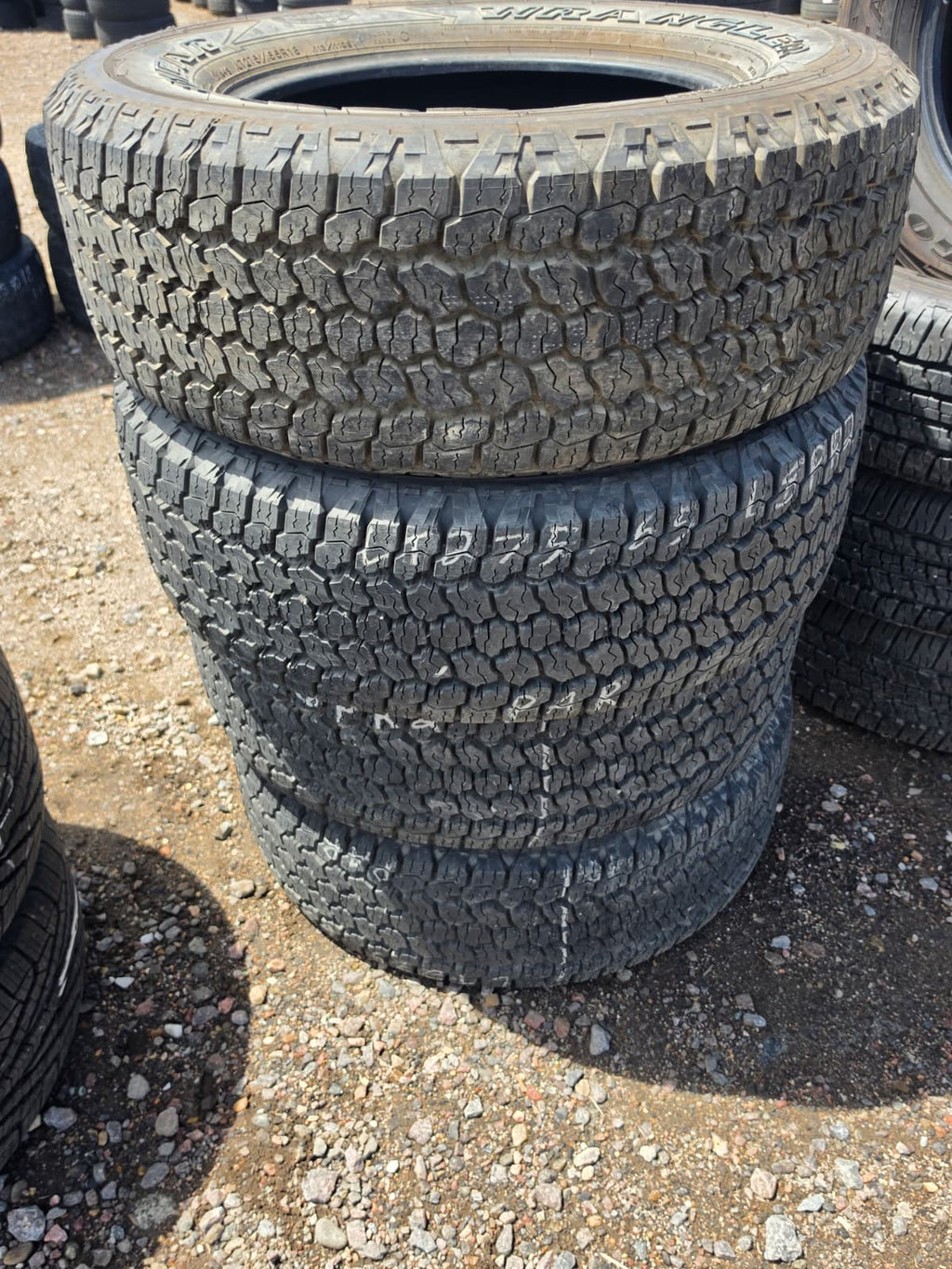 LT275/65R18 Set (4 Used Tires) Goodyear Wrangler