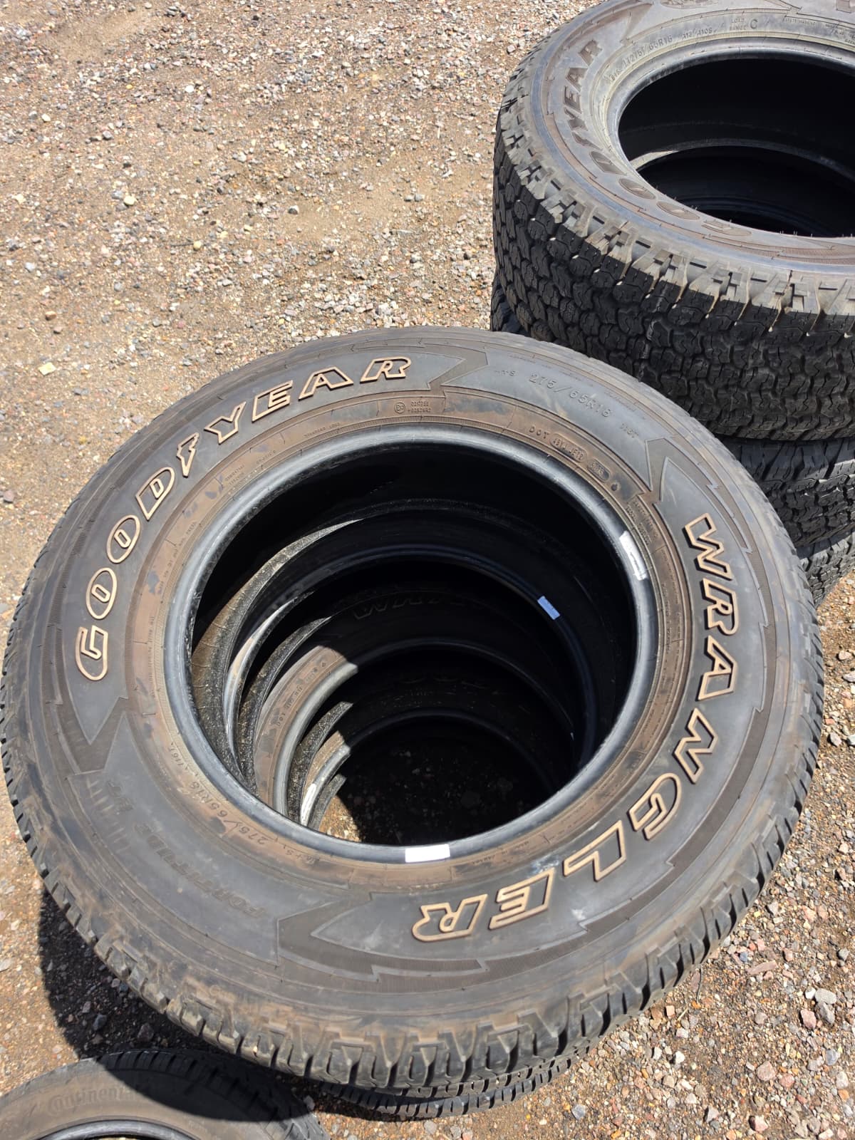 275/65R18 Set (4 Used Tires) Goodyear Wrangler Fortitude HT