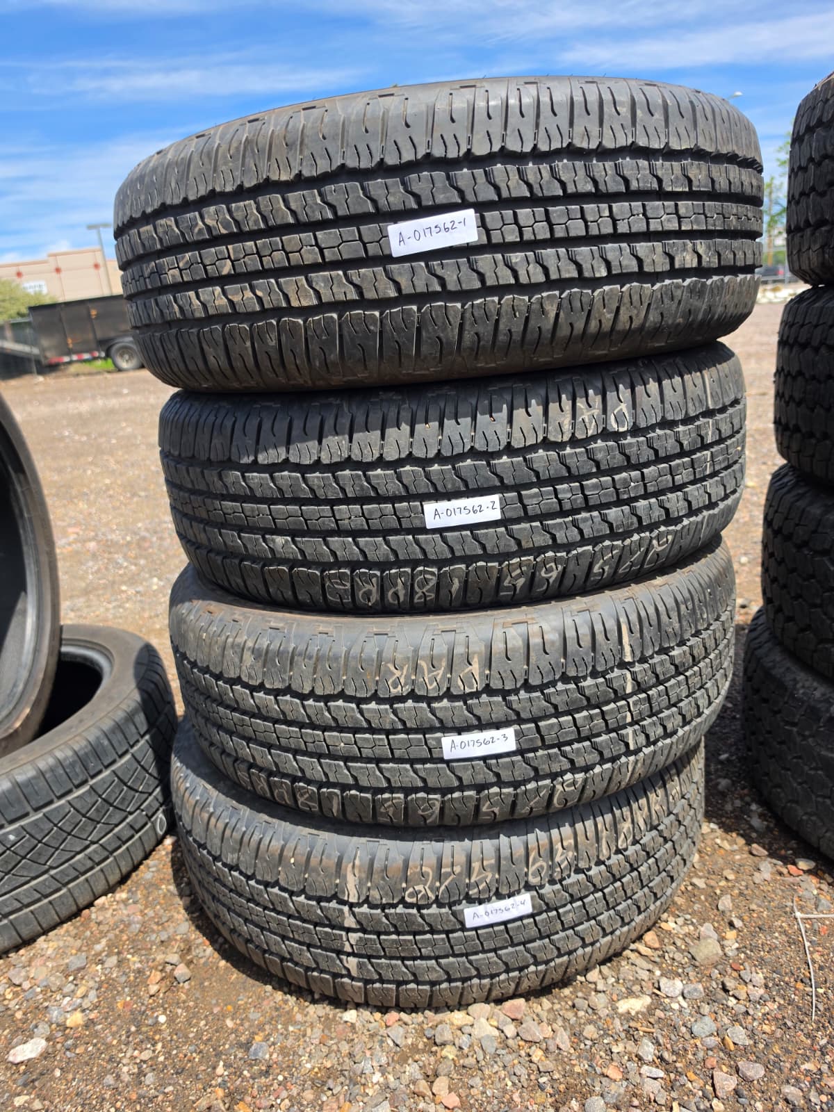 275/65R18 Set (4 Used Tires) Goodyear Wrangler Fortitude HT