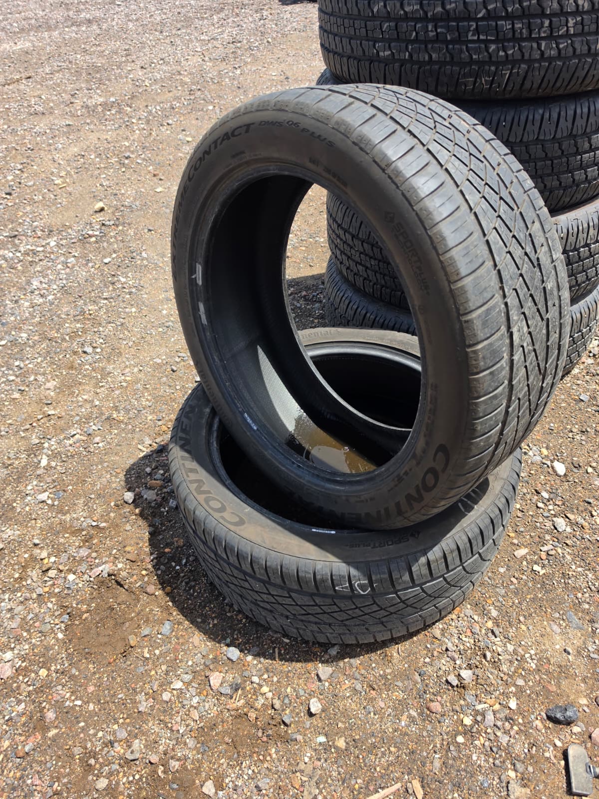 255/45ZR20 Pair (2 Used Tires) Continental ExtremeContact