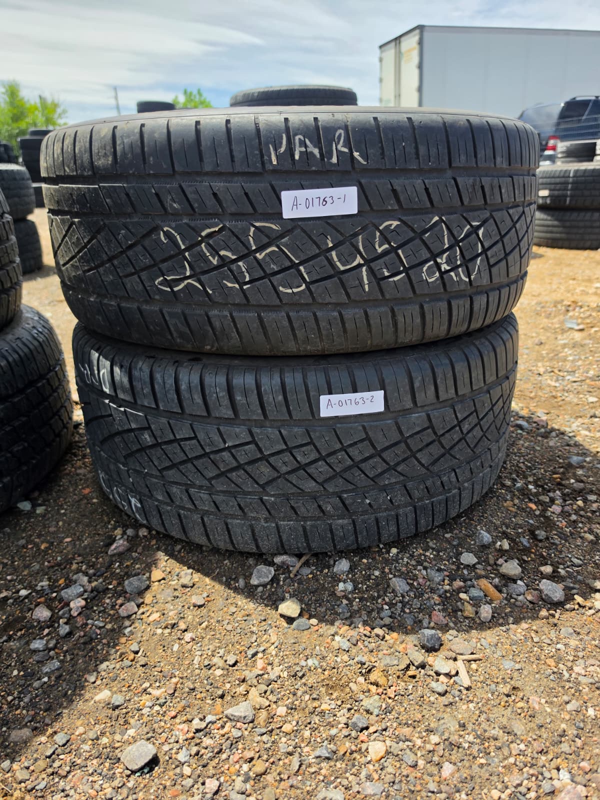 255/45ZR20 Pair (2 Used Tires) Continental ExtremeContact