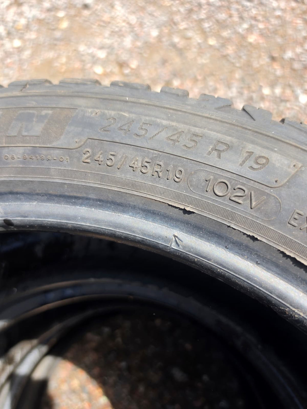 245/45R19 Pair (2 Used Tires) Michelin Cross Climate2