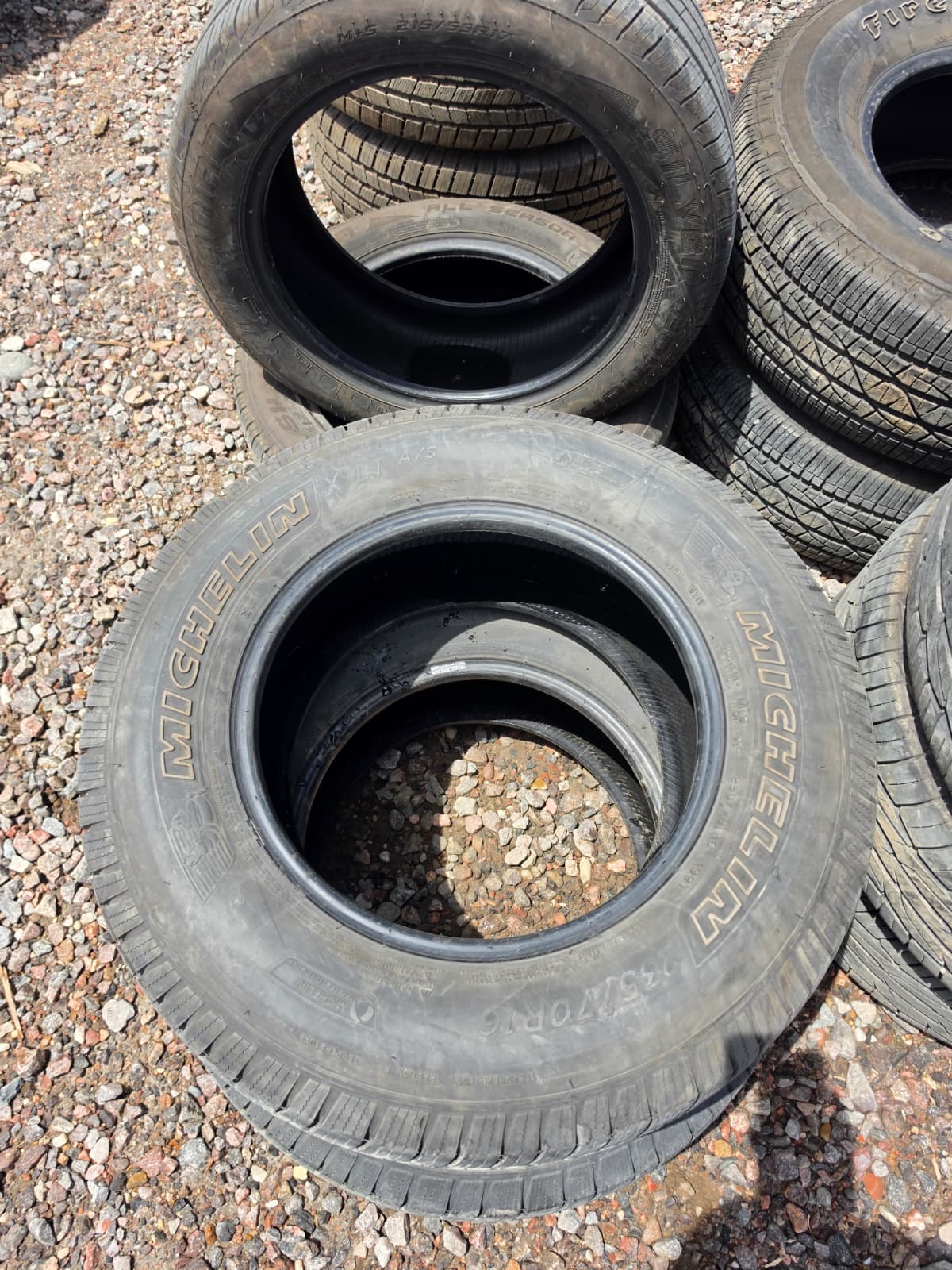 235/70R16 Pair (2 Used Tires) Michelin X LT