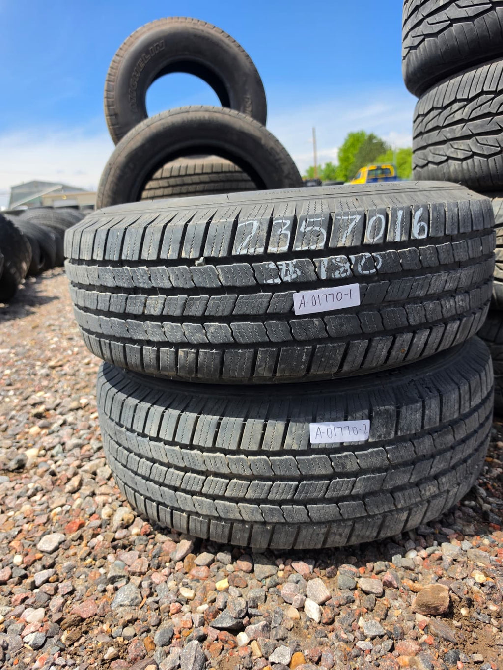 235/70R16 Pair (2 Used Tires) Michelin X LT