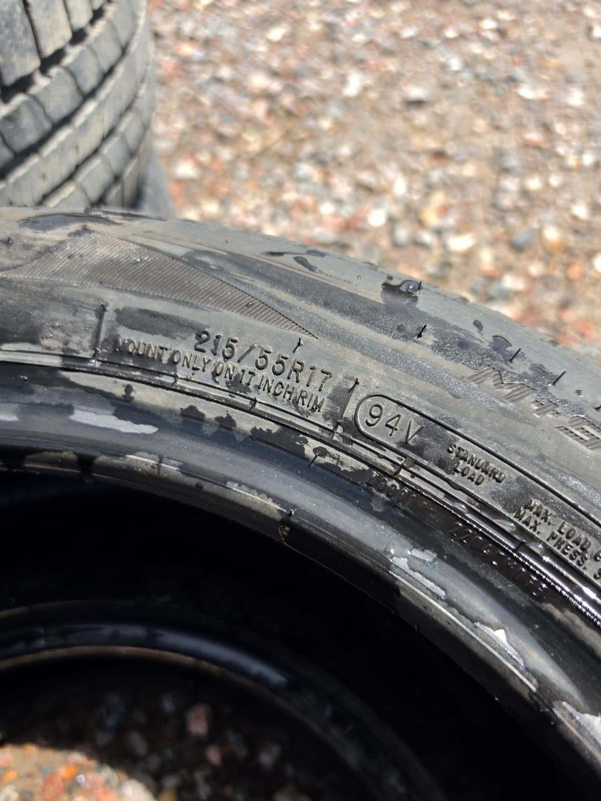 215/55R17 Pair (2 Used Tires) Arizonian Silver Edition