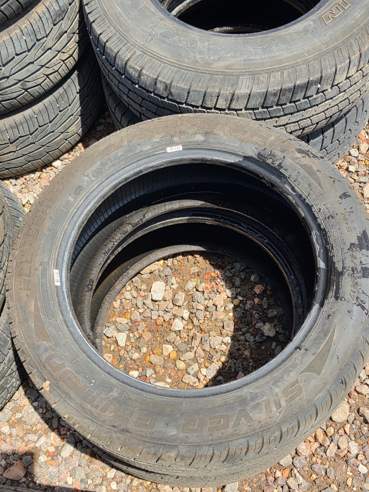 215/55R17 Pair (2 Used Tires) Arizonian Silver Edition