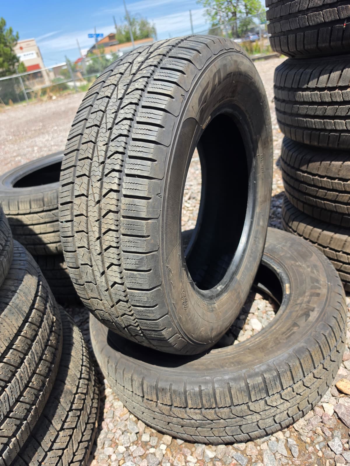 235/65R16 Pair (2 Used Tires) Falken Aklimate