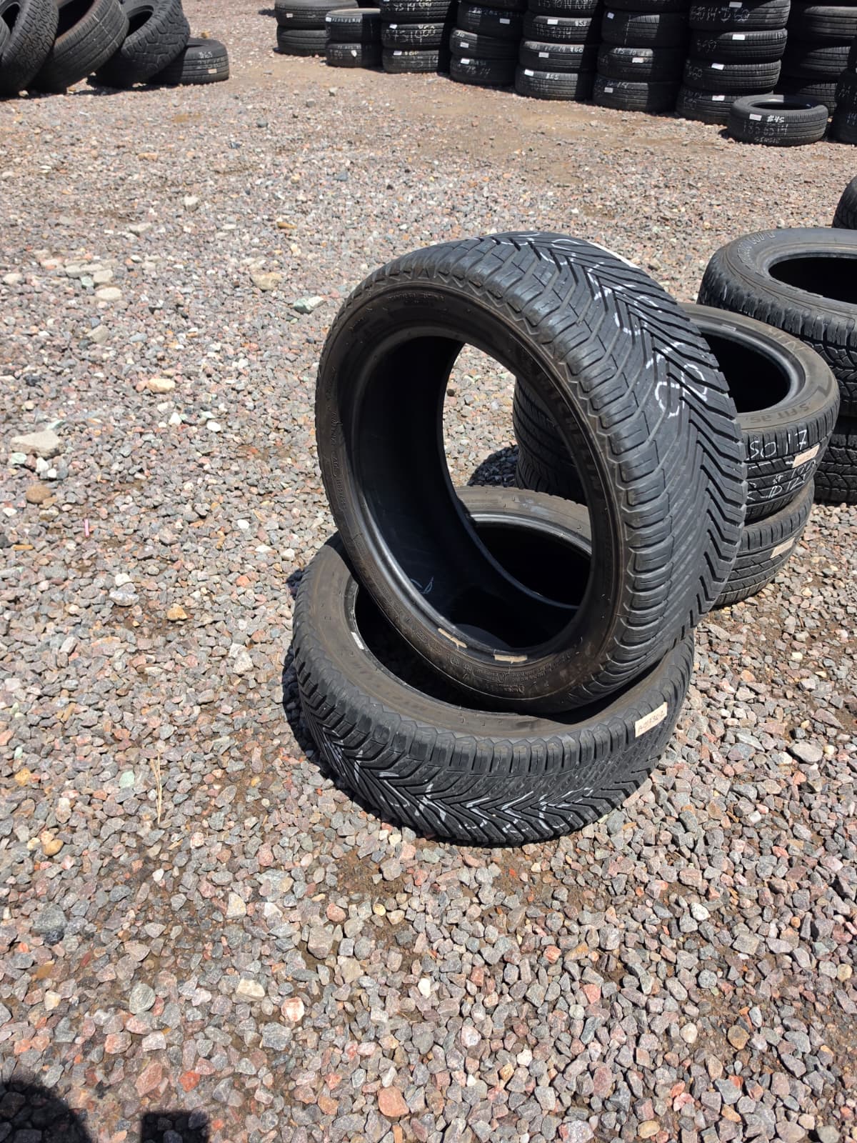 235/45R18 Pair (2 Used Tires) Michelin Cross Climate2