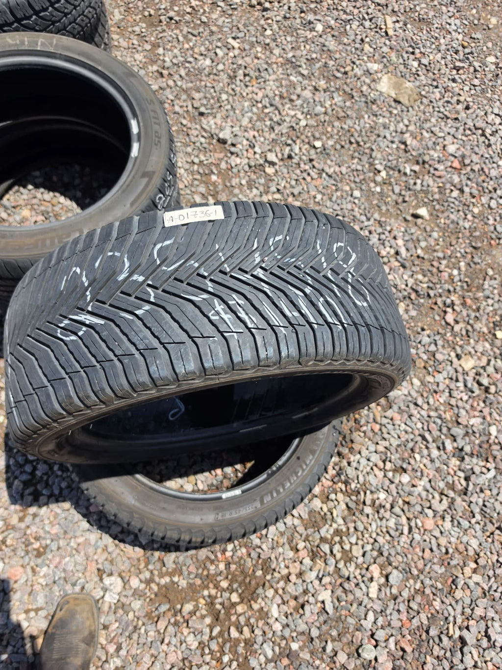 235/45R18 Pair (2 Used Tires) Michelin Cross Climate2