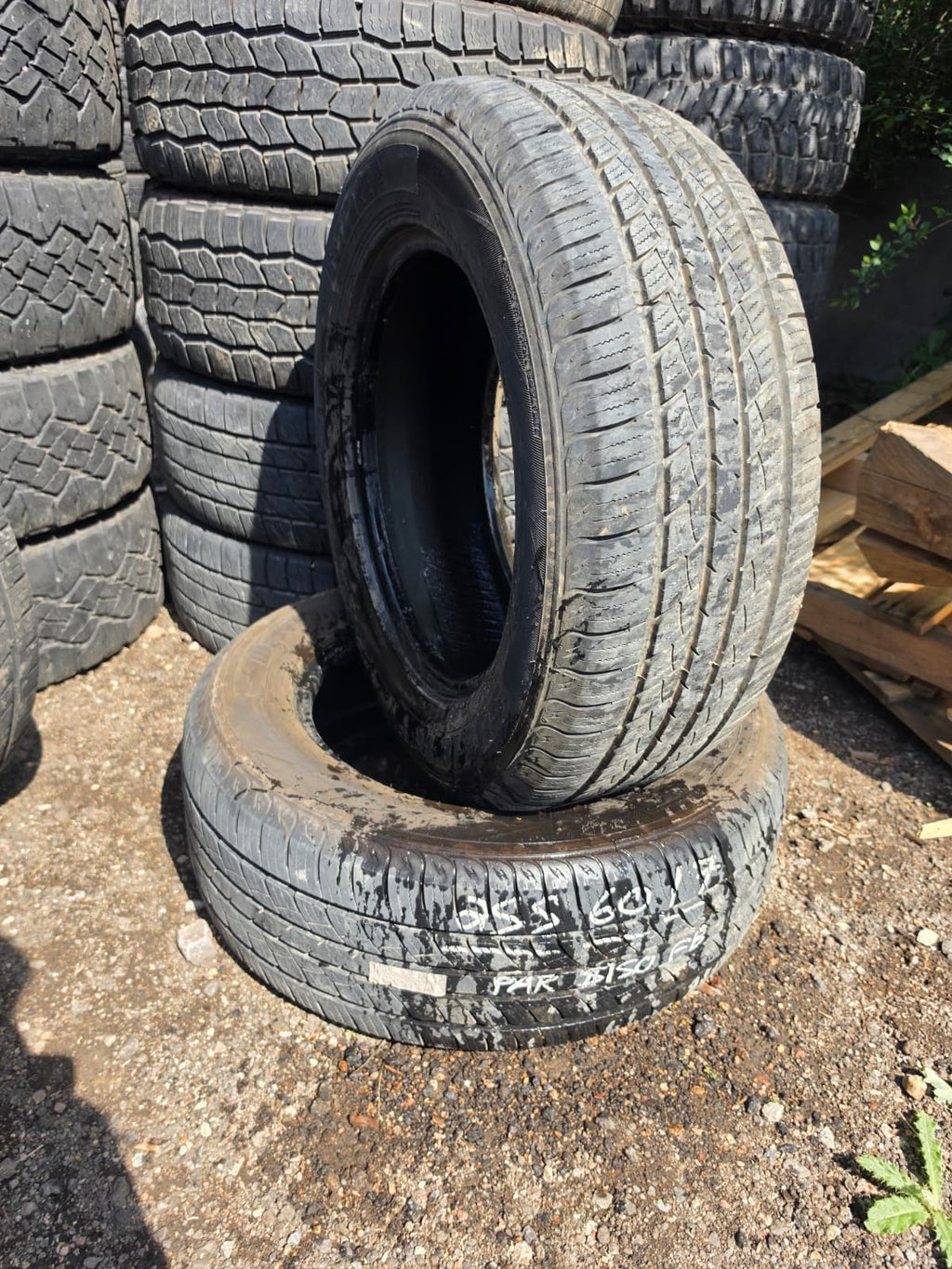255/60R17 Pair (2 Used Tires) Westlake SU318