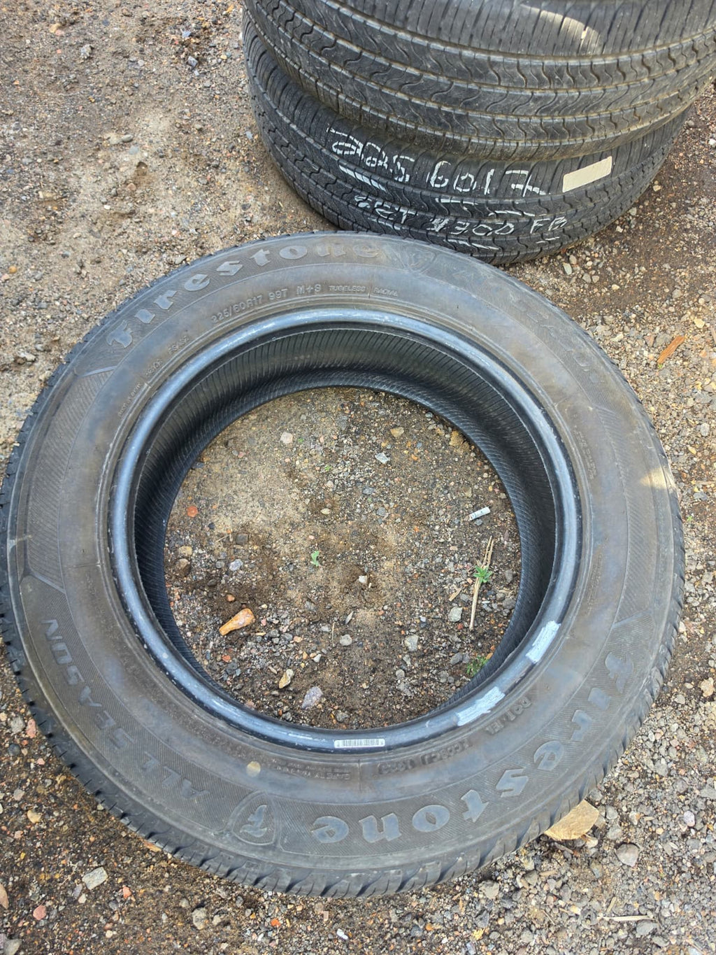 225/60R17 Set (4 Used Tires) FireStone All Season