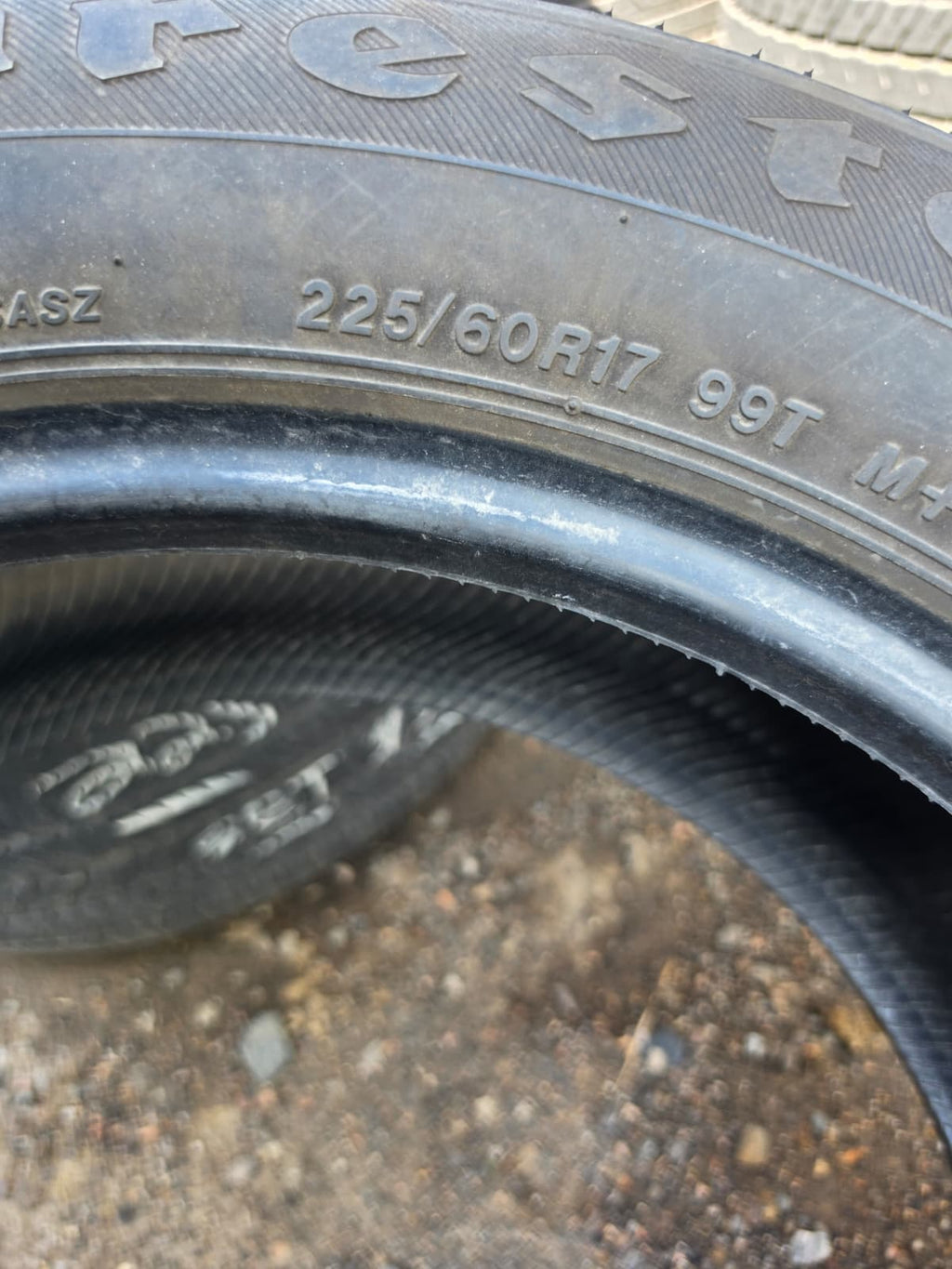 225/60R17 Set (4 Used Tires) FireStone All Season