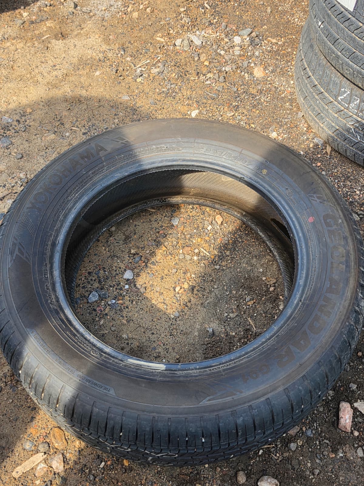 225/60R17 Set (4 Used Tires) Yokohama Geolandar G91
