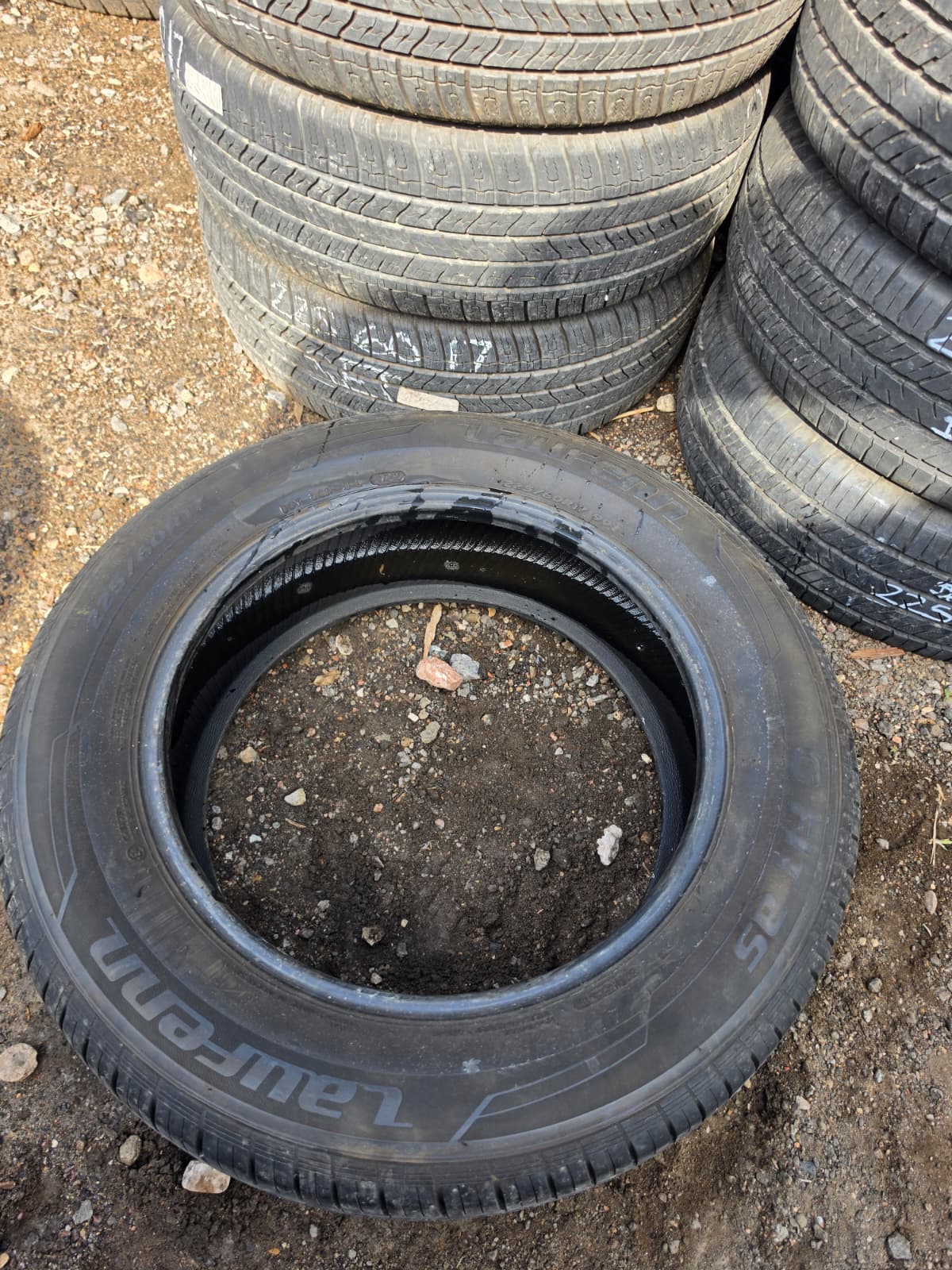 225/60R17 Pair (2 Used Tires) Laufenn G Fit AS