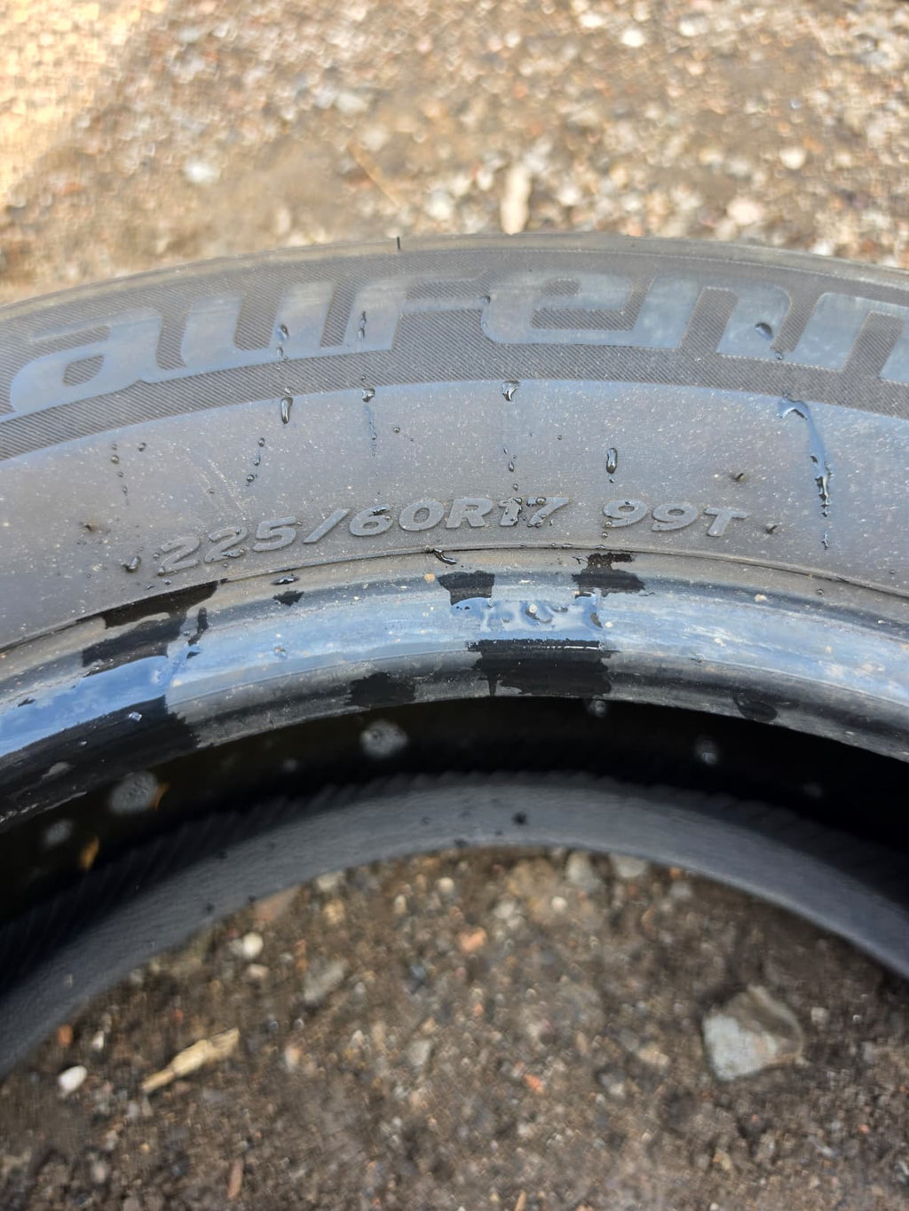 225/60R17 Pair (2 Used Tires) Laufenn G Fit AS